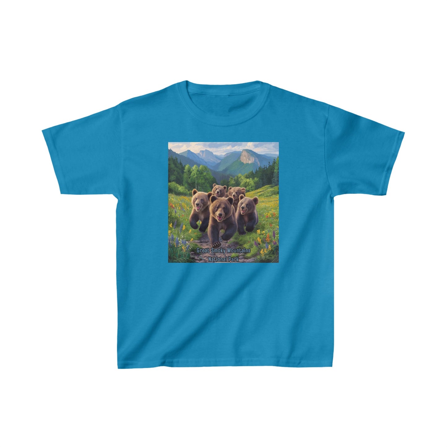 Great Smoky Mountains National Park Bears, Kids Heavy Cotton™ Tee