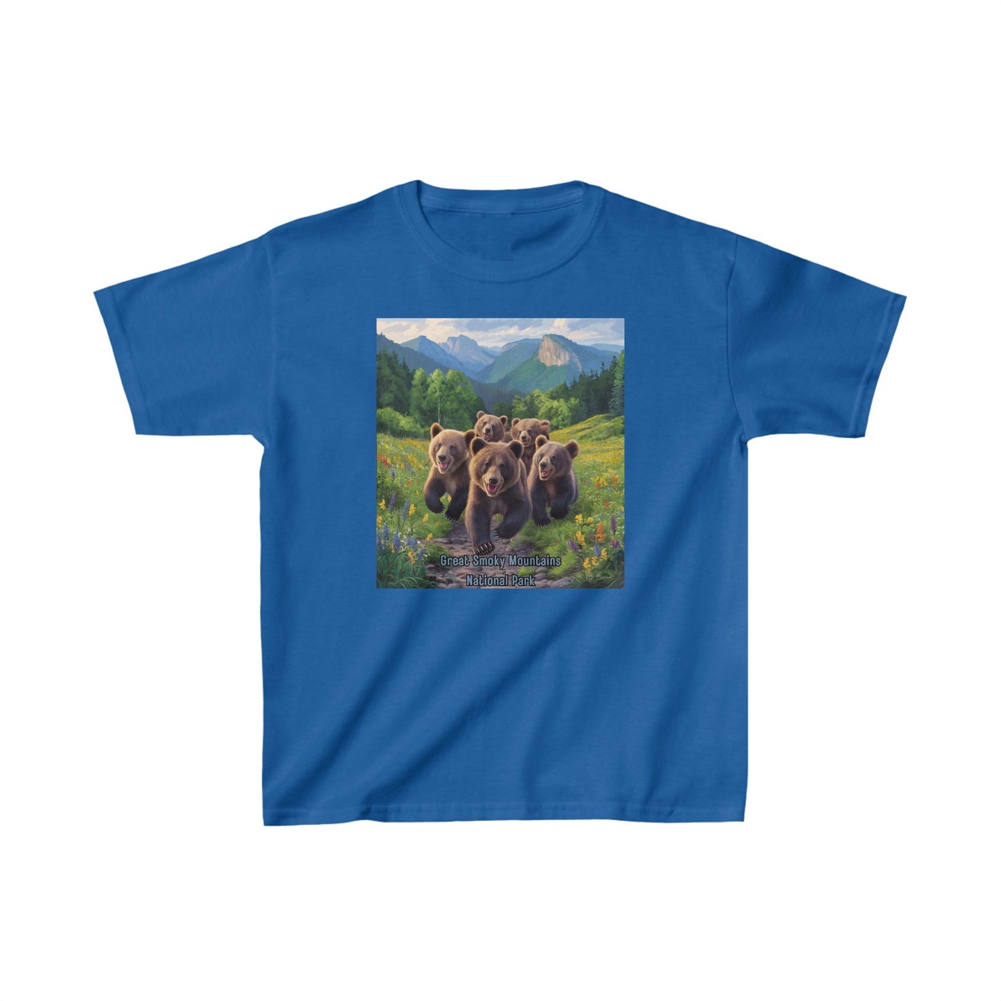 Great Smoky Mountains National Park Bears, Kids Heavy Cotton™ Tee