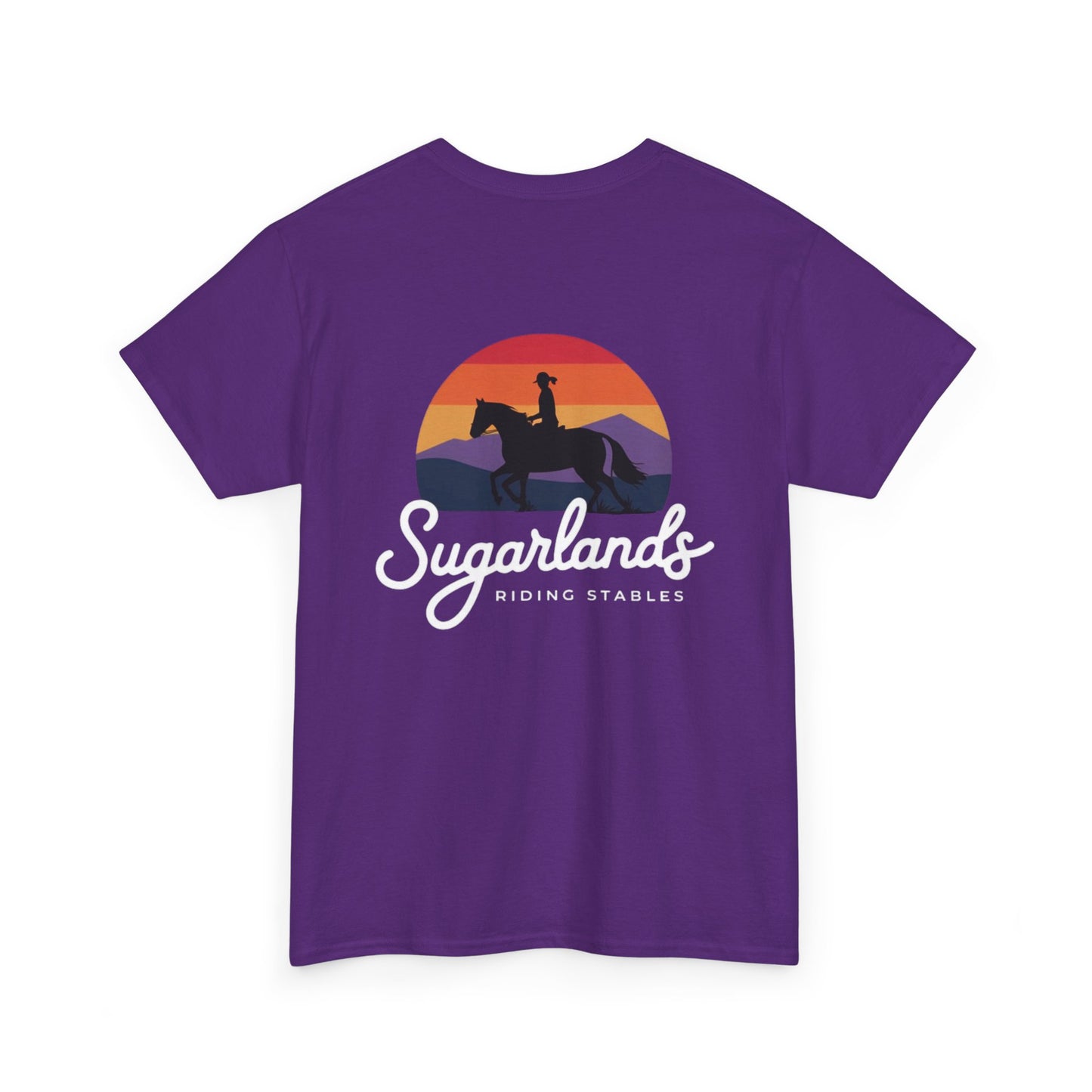 Sugarlands Riding Stables Sunset Rider Unisex Heavy Cotton Tee