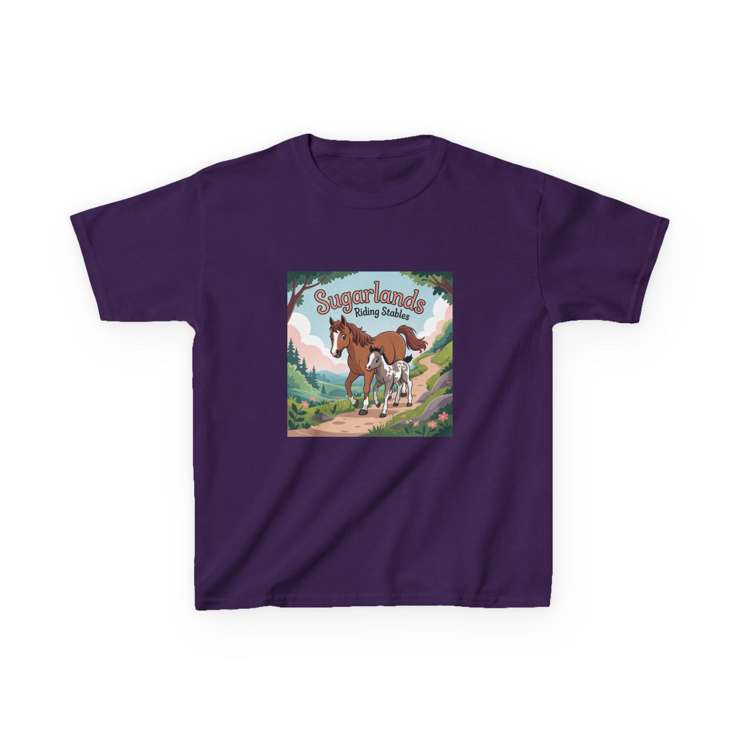 Sugarlands Riding Stables Mama and Baby Horse Kids Heavy Cotton™ Tee