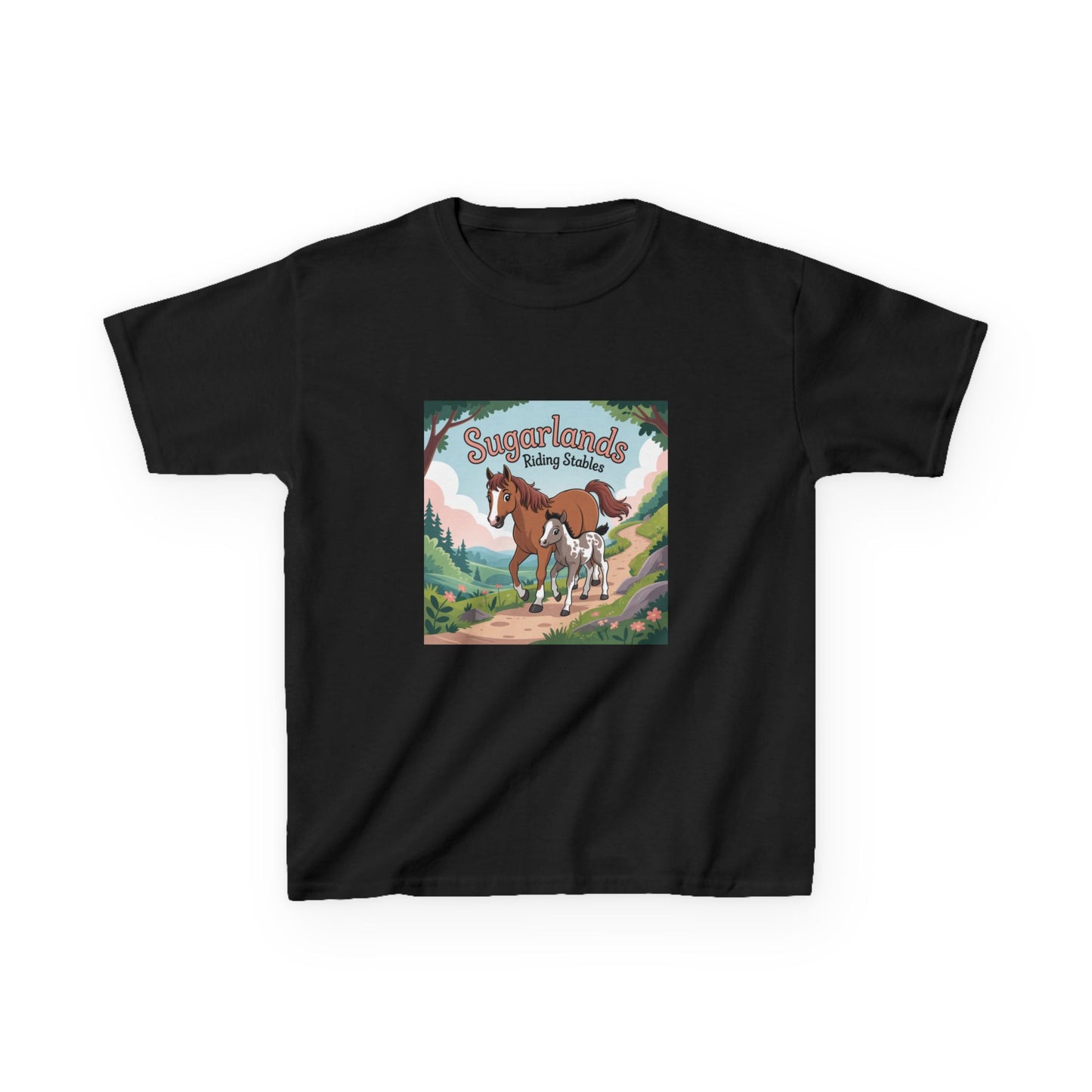 Sugarlands Riding Stables Mama and Baby Horse Kids Heavy Cotton™ Tee