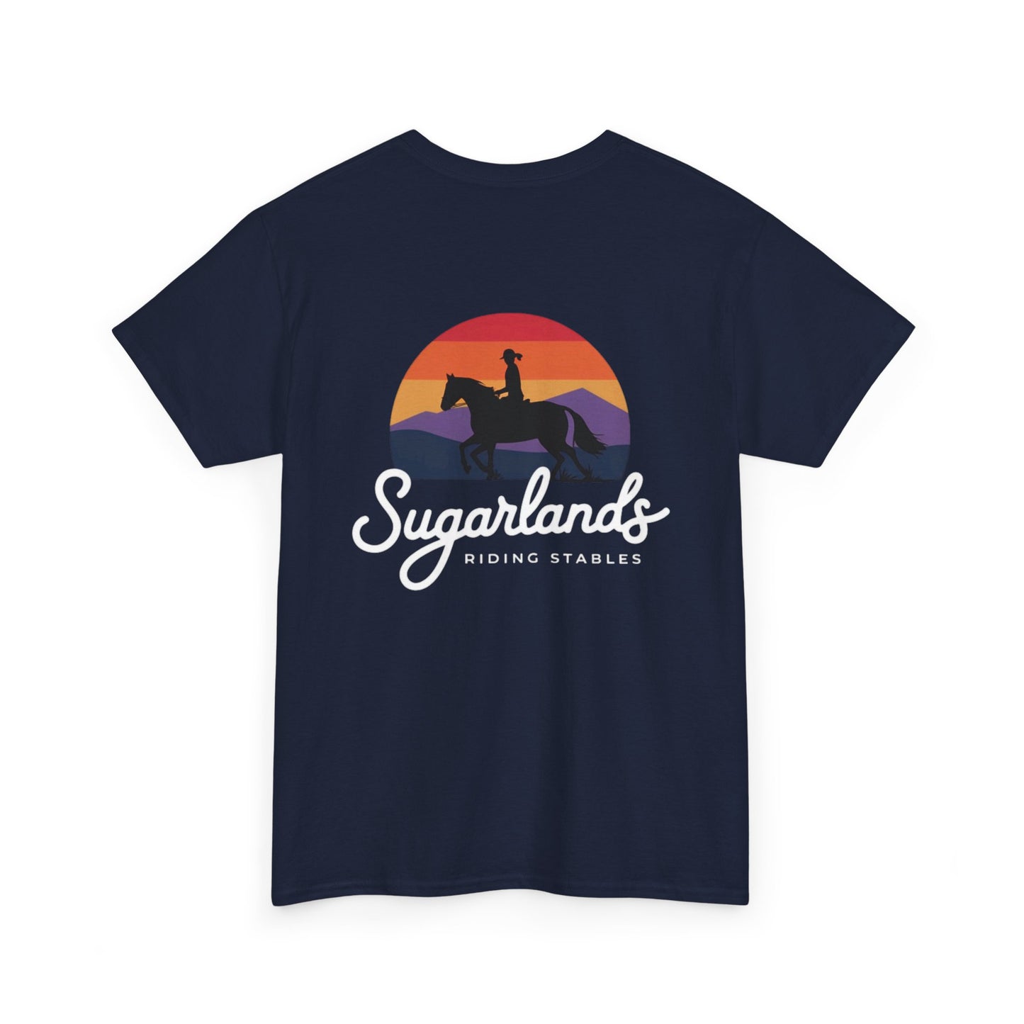Sugarlands Riding Stables Sunset Rider Unisex Heavy Cotton Tee