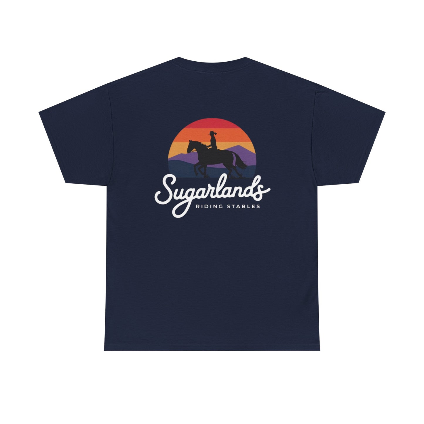 Sugarlands Riding Stables Sunset Rider Unisex Heavy Cotton Tee