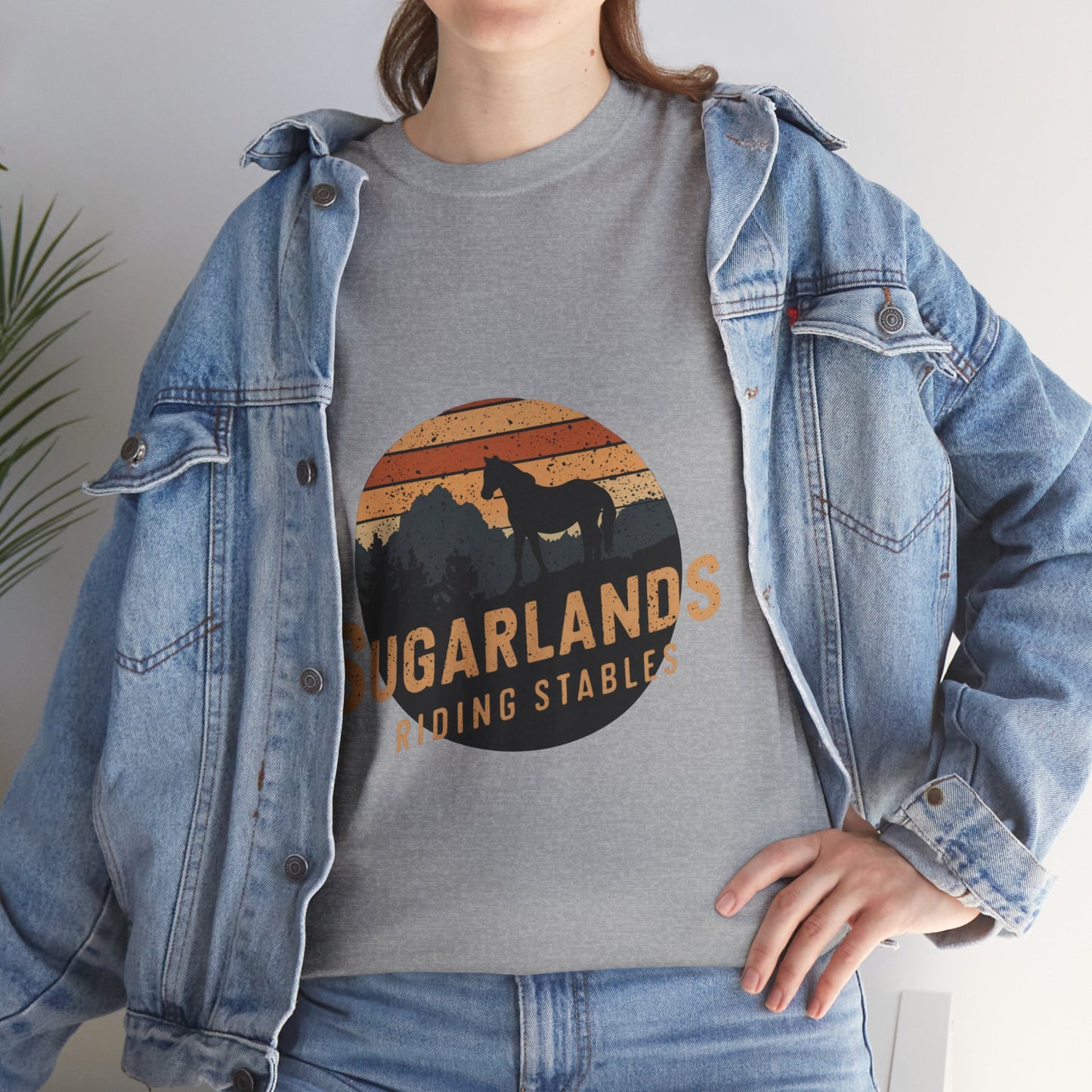 Sugarlands Riding Stables Mountain Horse Unisex Heavy Cotton Tee