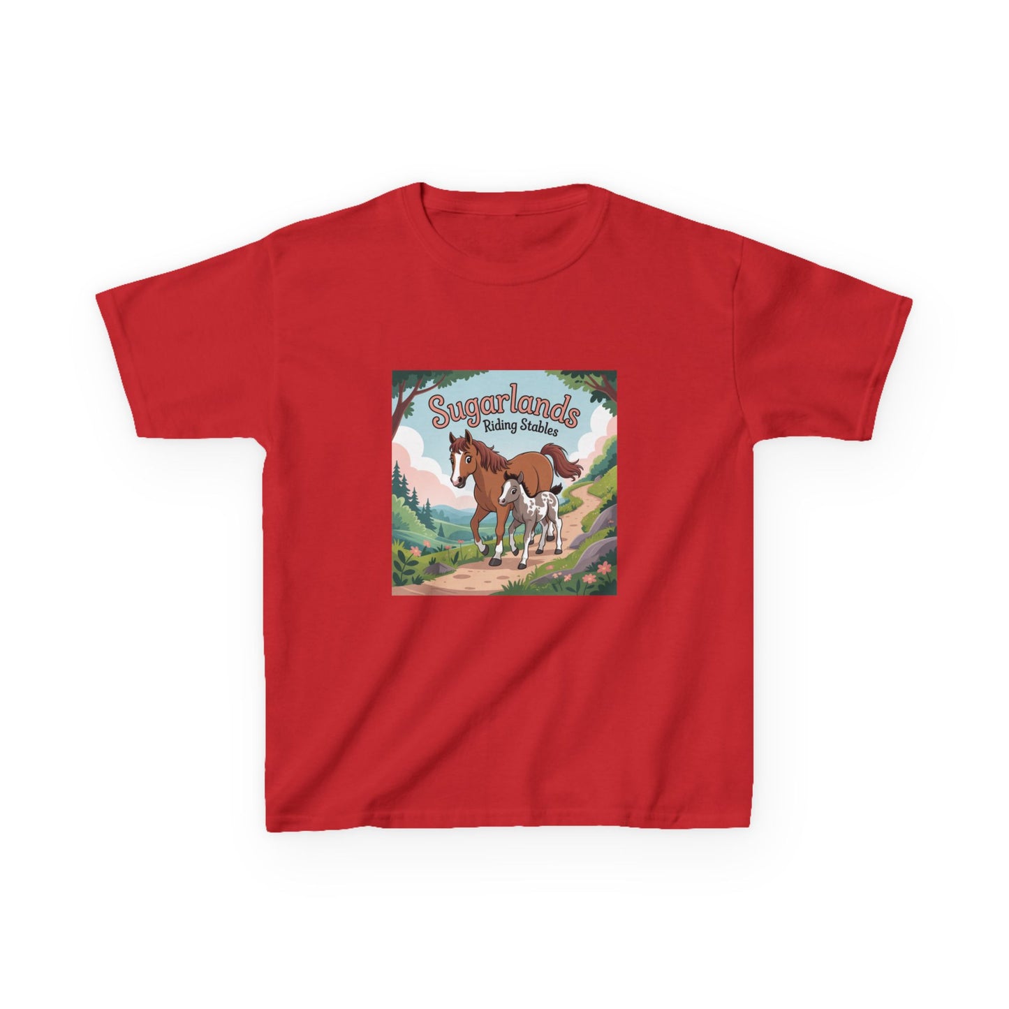 Sugarlands Riding Stables Mama and Baby Horse Kids Heavy Cotton™ Tee