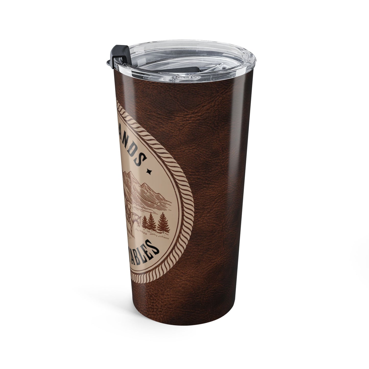 Frontier Riders Emblem – Sugarlands Riding Stables Tumbler Design 20oz