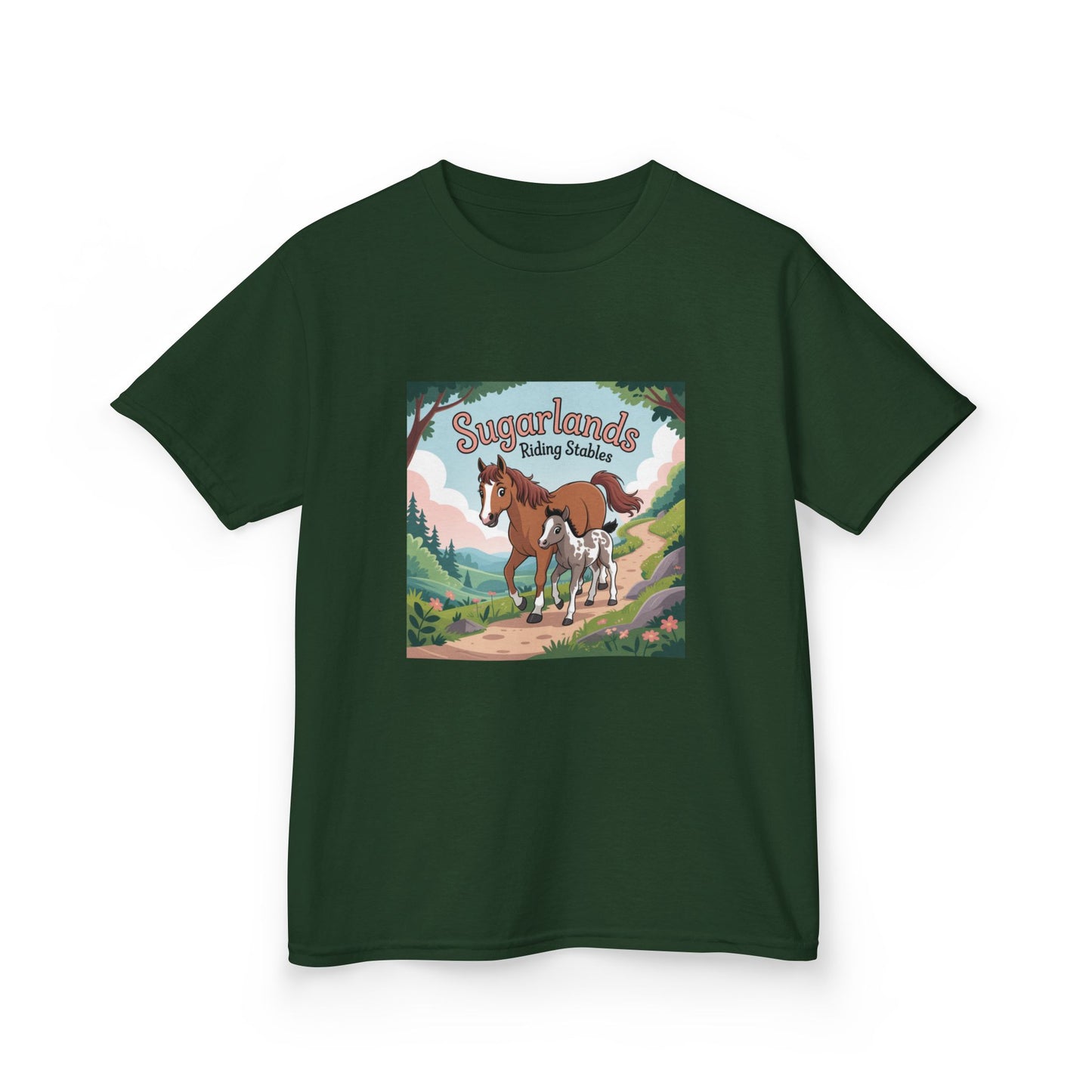 Sugarlands Riding Stables Mama and Baby Horse Kids Heavy Cotton™ Tee