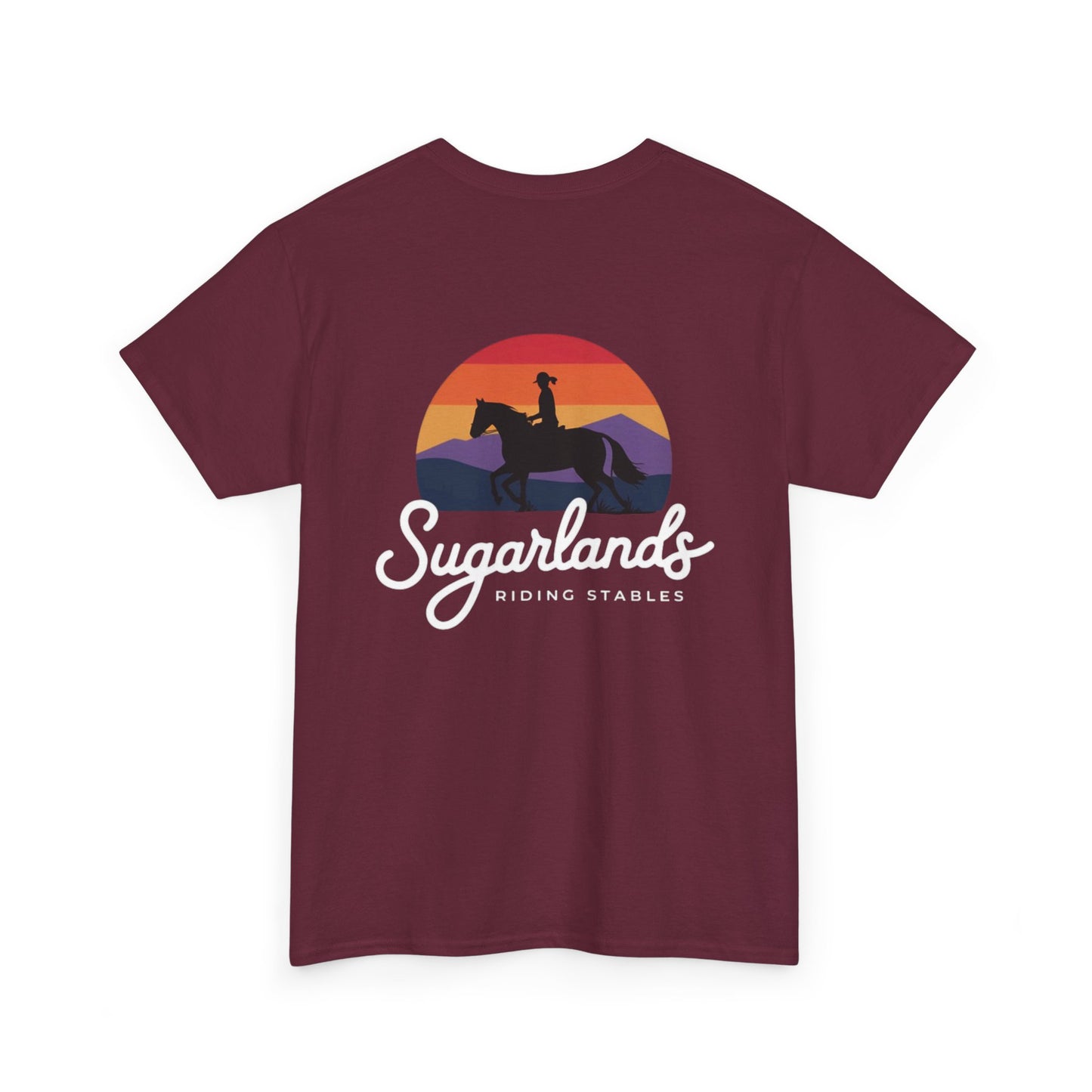 Sugarlands Riding Stables Sunset Rider Unisex Heavy Cotton Tee