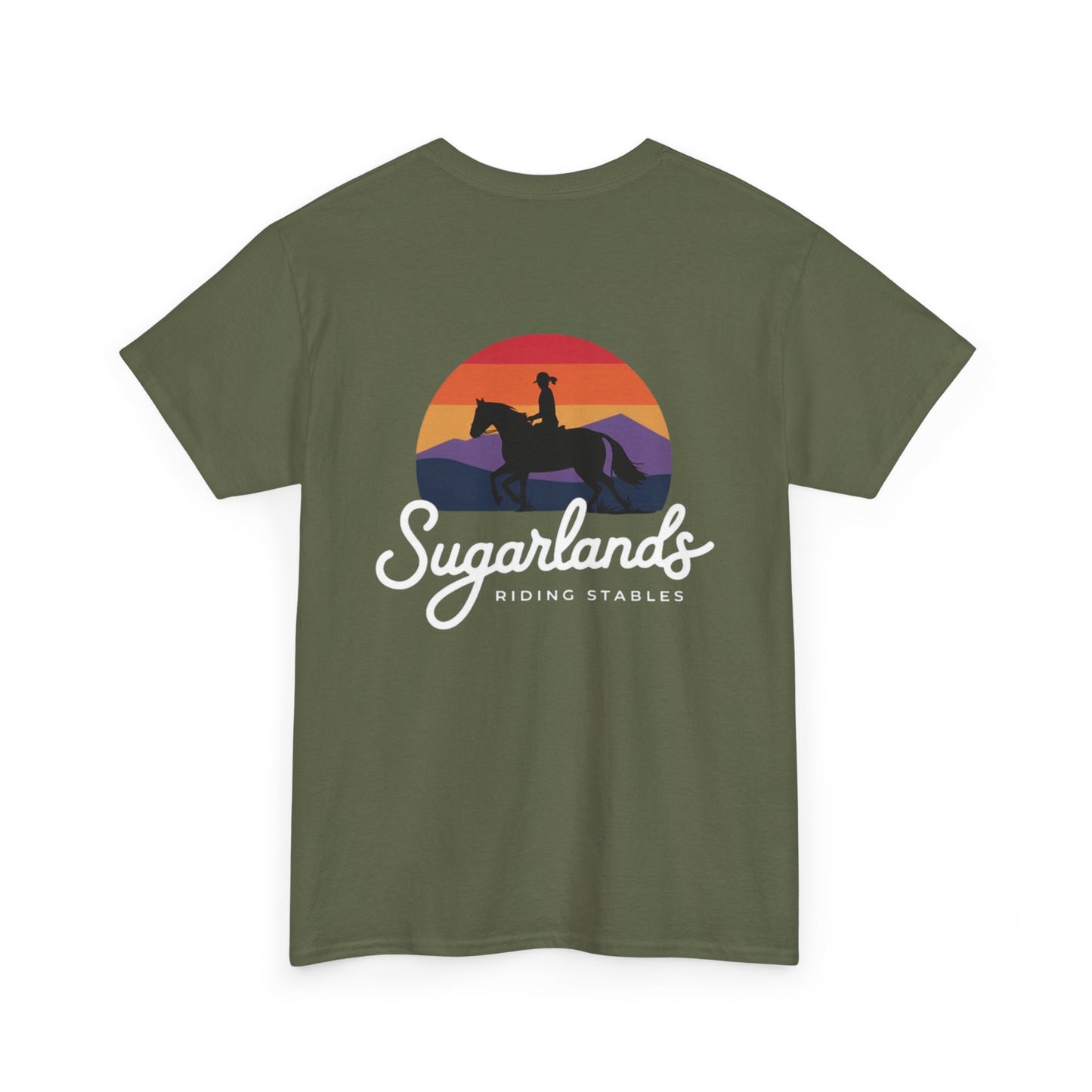 Sugarlands Riding Stables Sunset Rider Unisex Heavy Cotton Tee