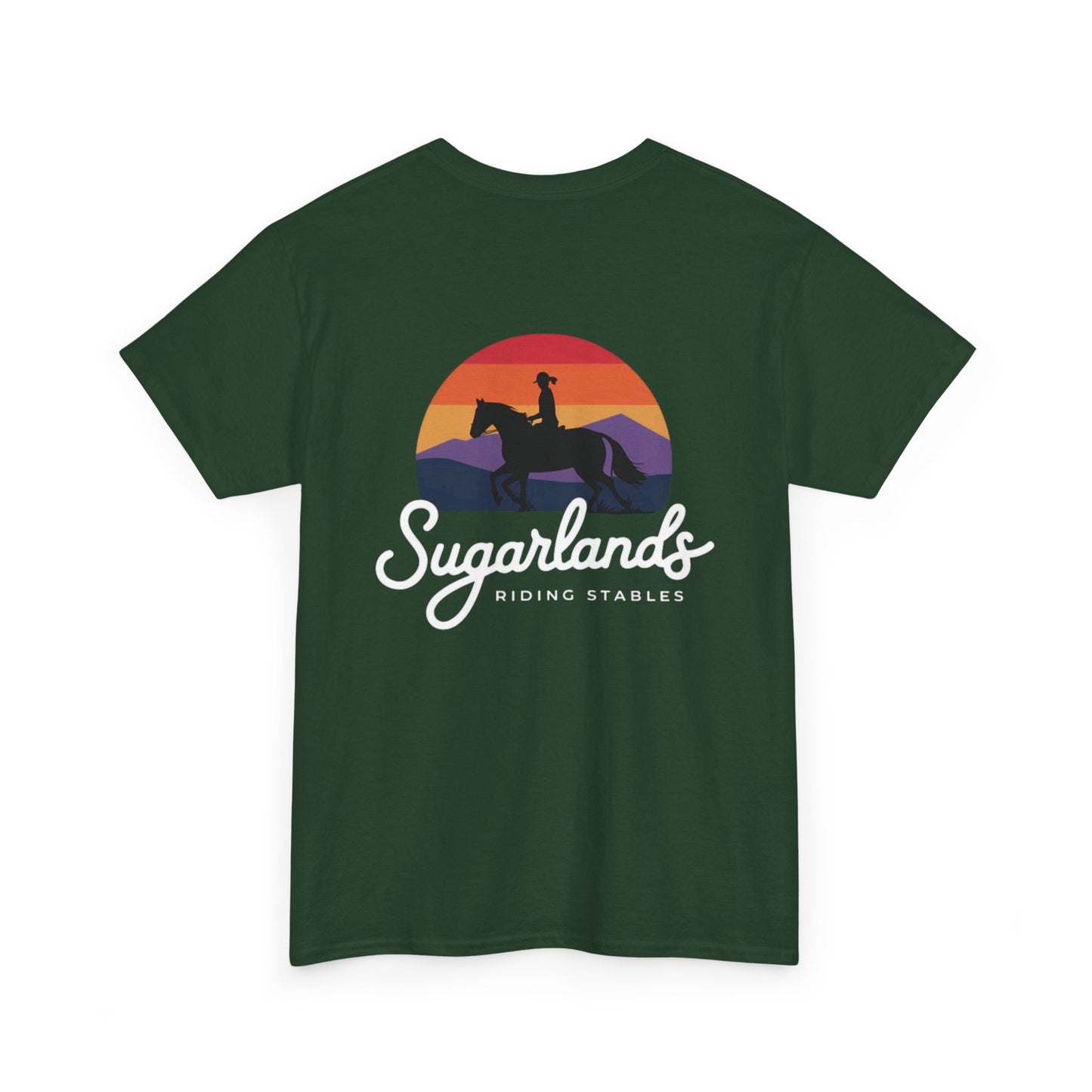 Sugarlands Riding Stables Sunset Rider Unisex Heavy Cotton Tee
