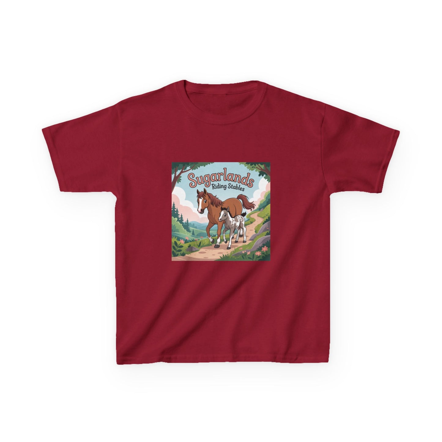 Sugarlands Riding Stables Mama and Baby Horse Kids Heavy Cotton™ Tee