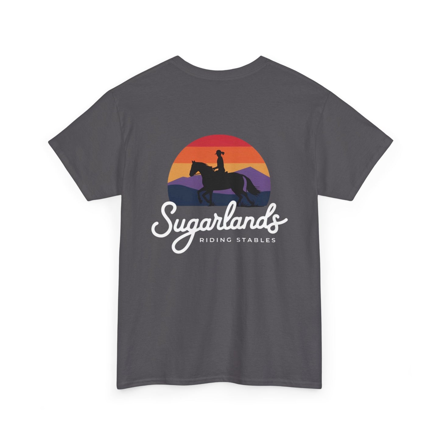 Sugarlands Riding Stables Sunset Rider Unisex Heavy Cotton Tee