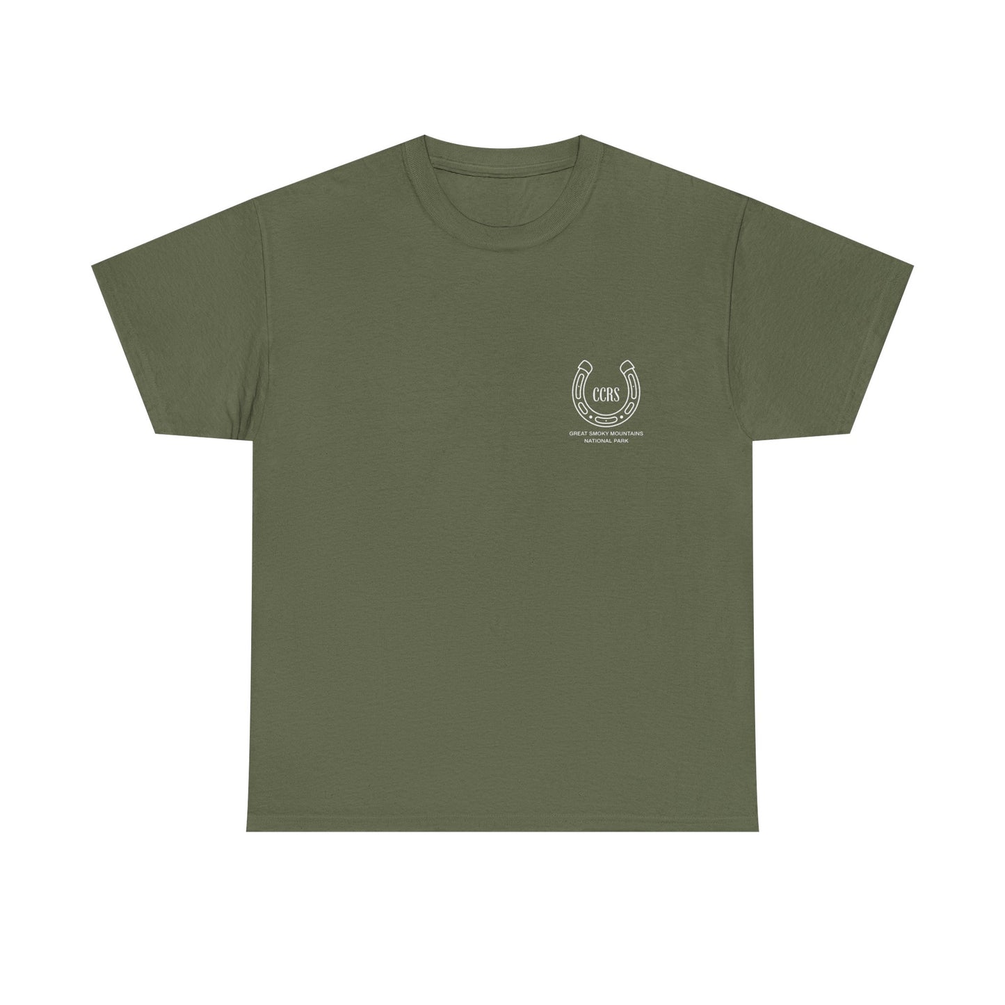 Cades Cove Riding Stables River Horse Unisex Heavy Cotton Tee