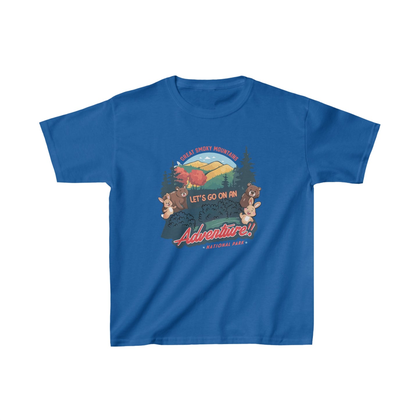 Great Smoky Mountains National Park Lets Go on an Adventure Kids Heavy Cotton™ Tee