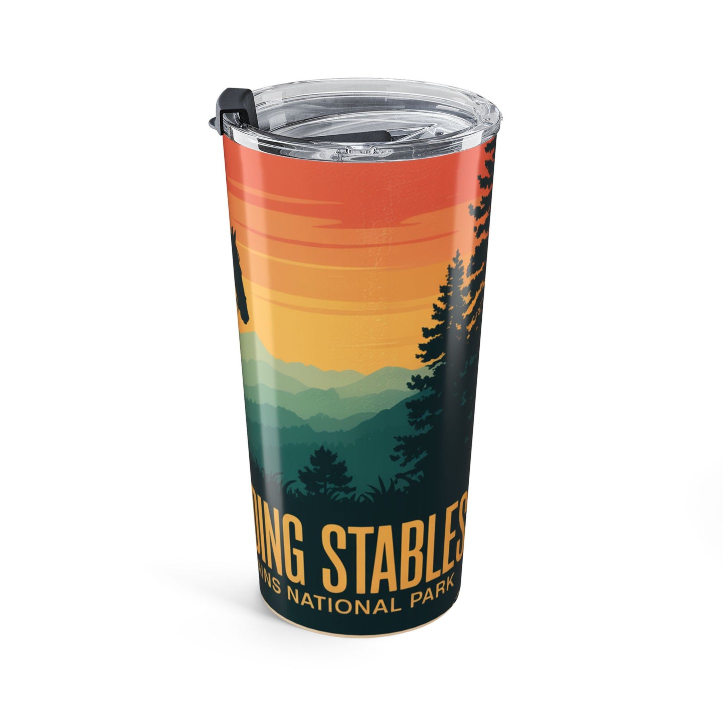 Cades Cove Horseback Rider Tumbler 20oz