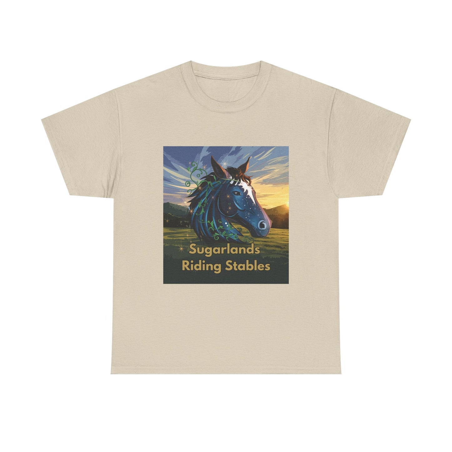 Sugarlands Riding Stables Horse Head Unisex Heavy Cotton Tee