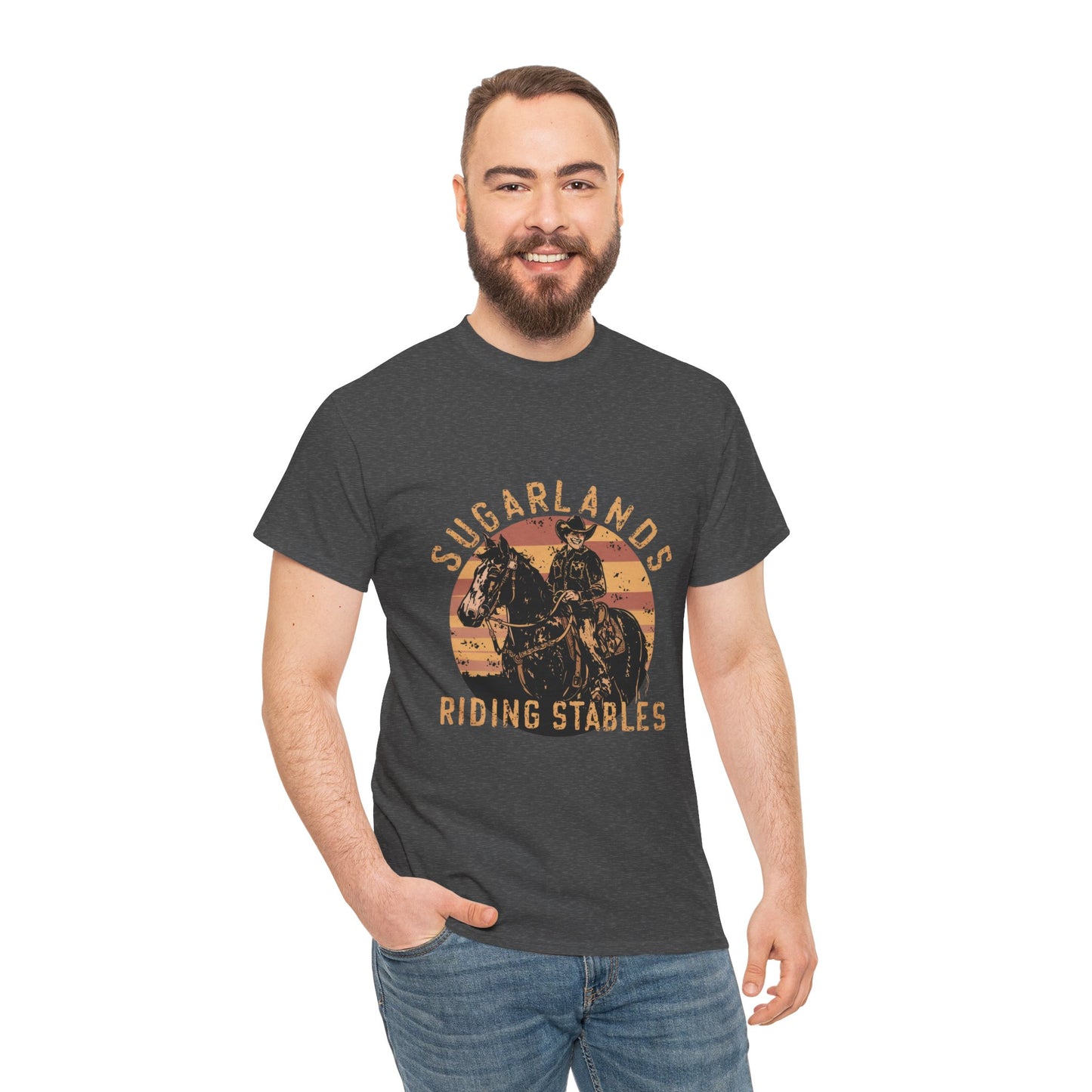 Sugarlands Riding Stables Cowboy Unisex Heavy Cotton Tee