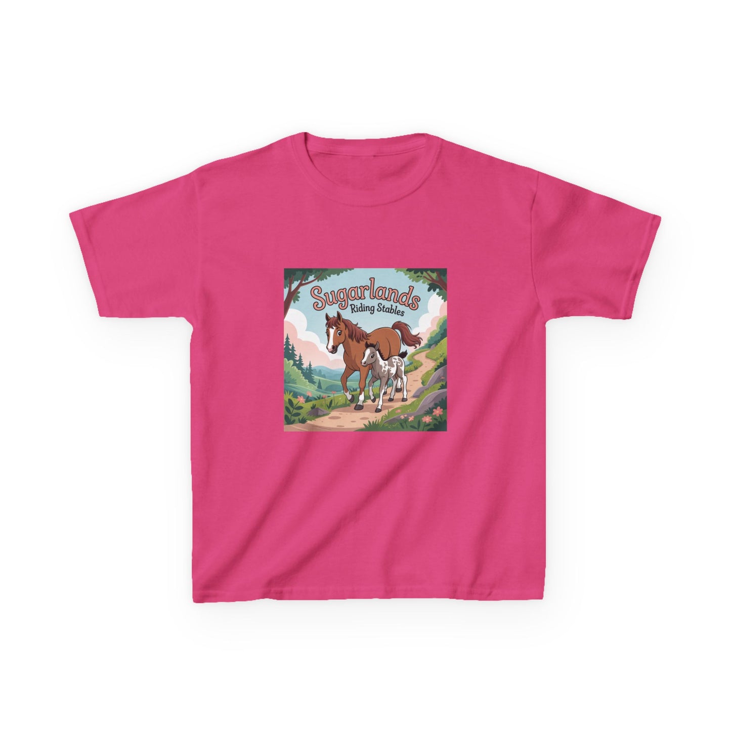 Sugarlands Riding Stables Mama and Baby Horse Kids Heavy Cotton™ Tee