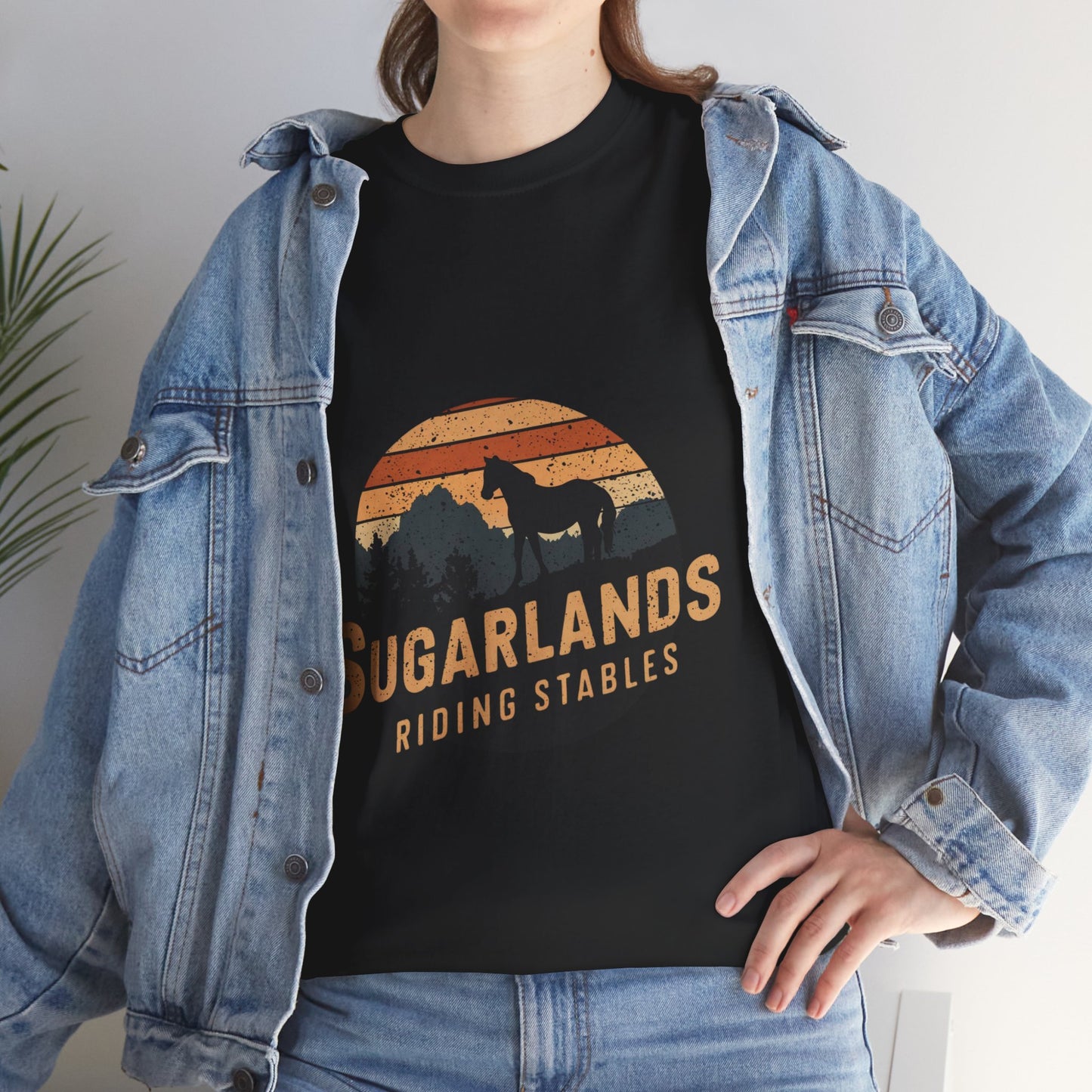 Sugarlands Riding Stables Mountain Horse Unisex Heavy Cotton Tee