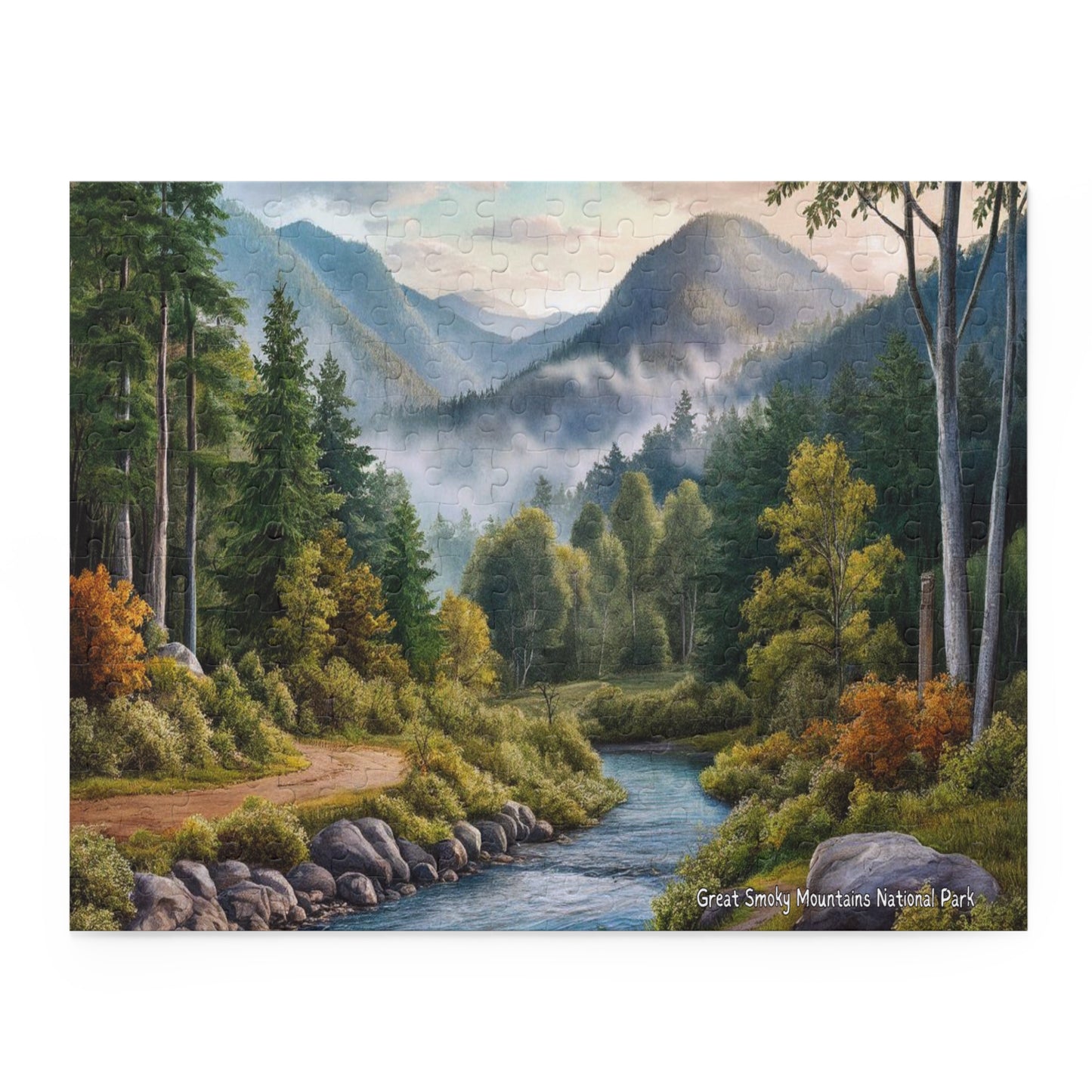 Great Smoky Mountains National Park River Puzzle (120, 252, 500-Piece)
