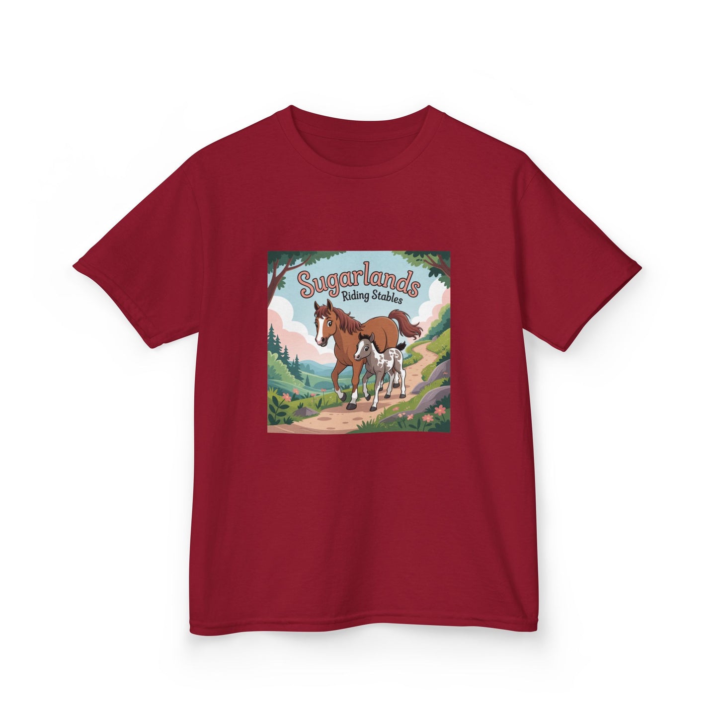 Sugarlands Riding Stables Mama and Baby Horse Kids Heavy Cotton™ Tee
