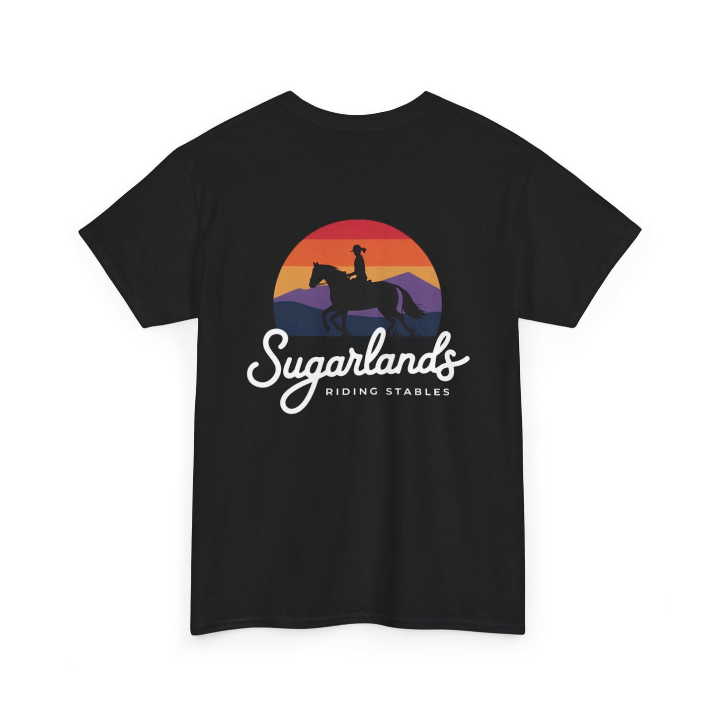 Sugarlands Riding Stables Sunset Rider Unisex Heavy Cotton Tee