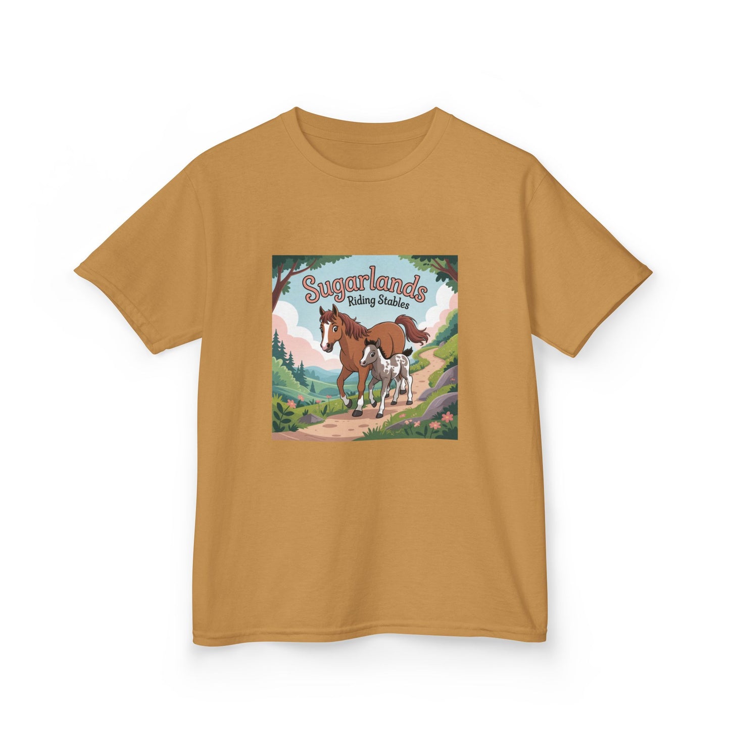 Sugarlands Riding Stables Mama and Baby Horse Kids Heavy Cotton™ Tee
