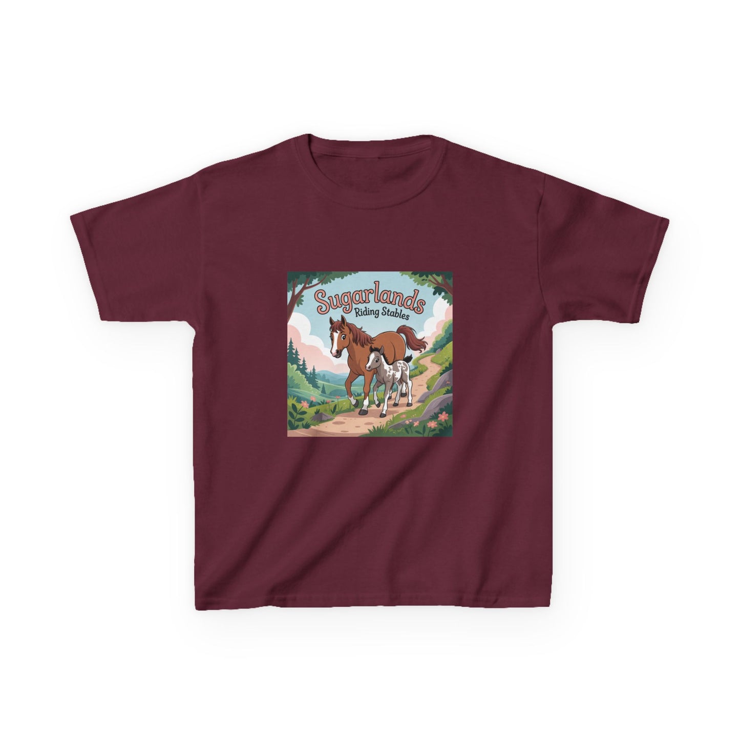 Sugarlands Riding Stables Mama and Baby Horse Kids Heavy Cotton™ Tee