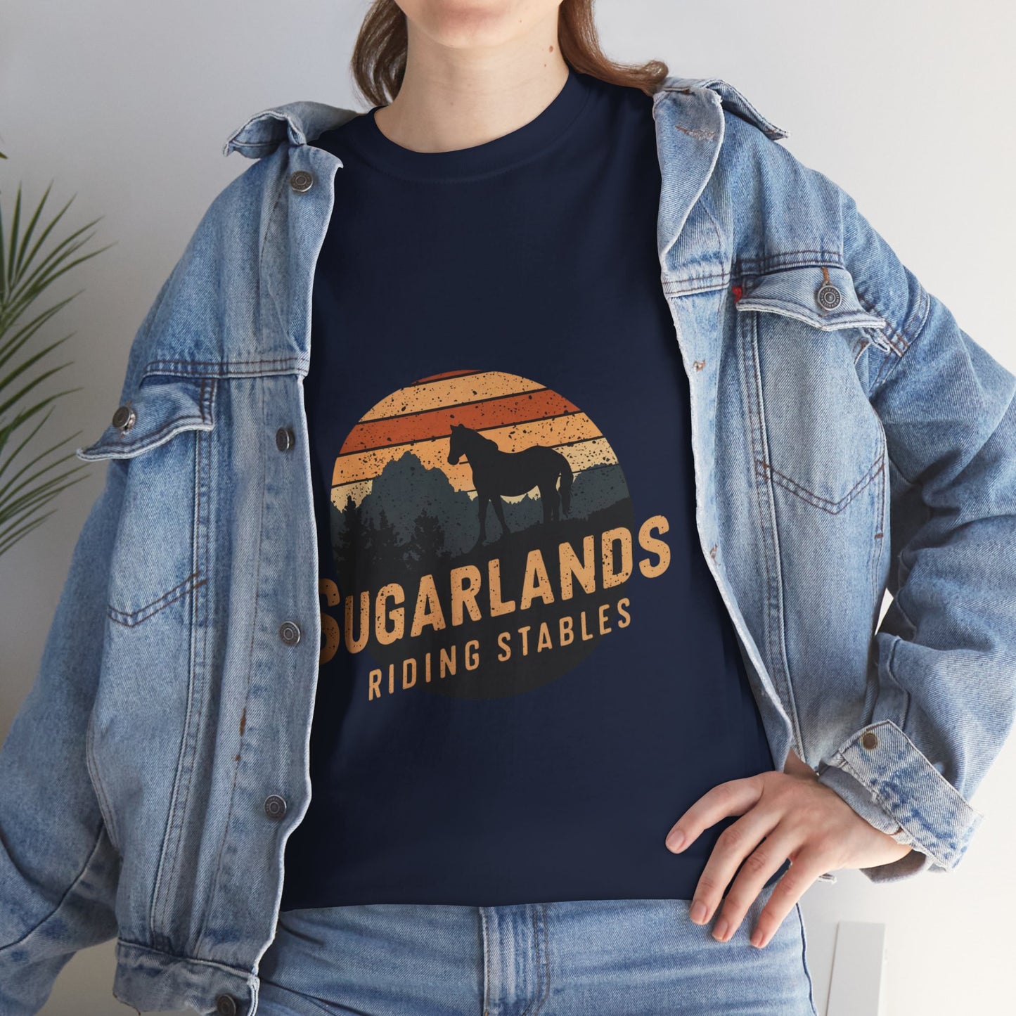 Sugarlands Riding Stables Mountain Horse Unisex Heavy Cotton Tee