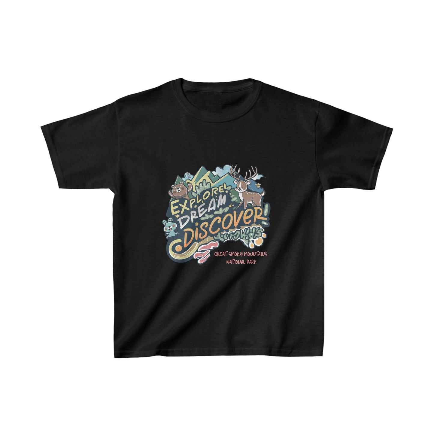 Great Smoky Mountains National Park Explore, Dream, Discover Kids Heavy Cotton™ Tee