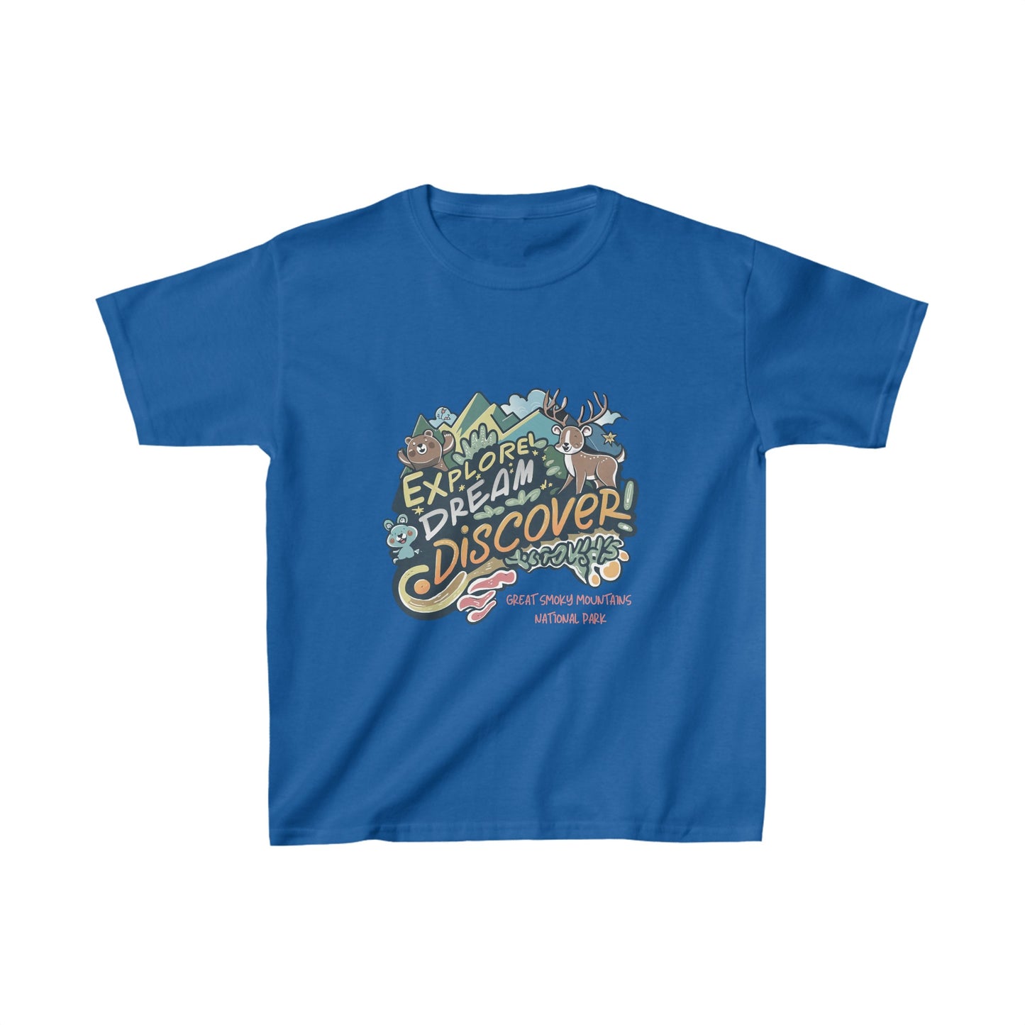 Great Smoky Mountains National Park Explore, Dream, Discover Kids Heavy Cotton™ Tee