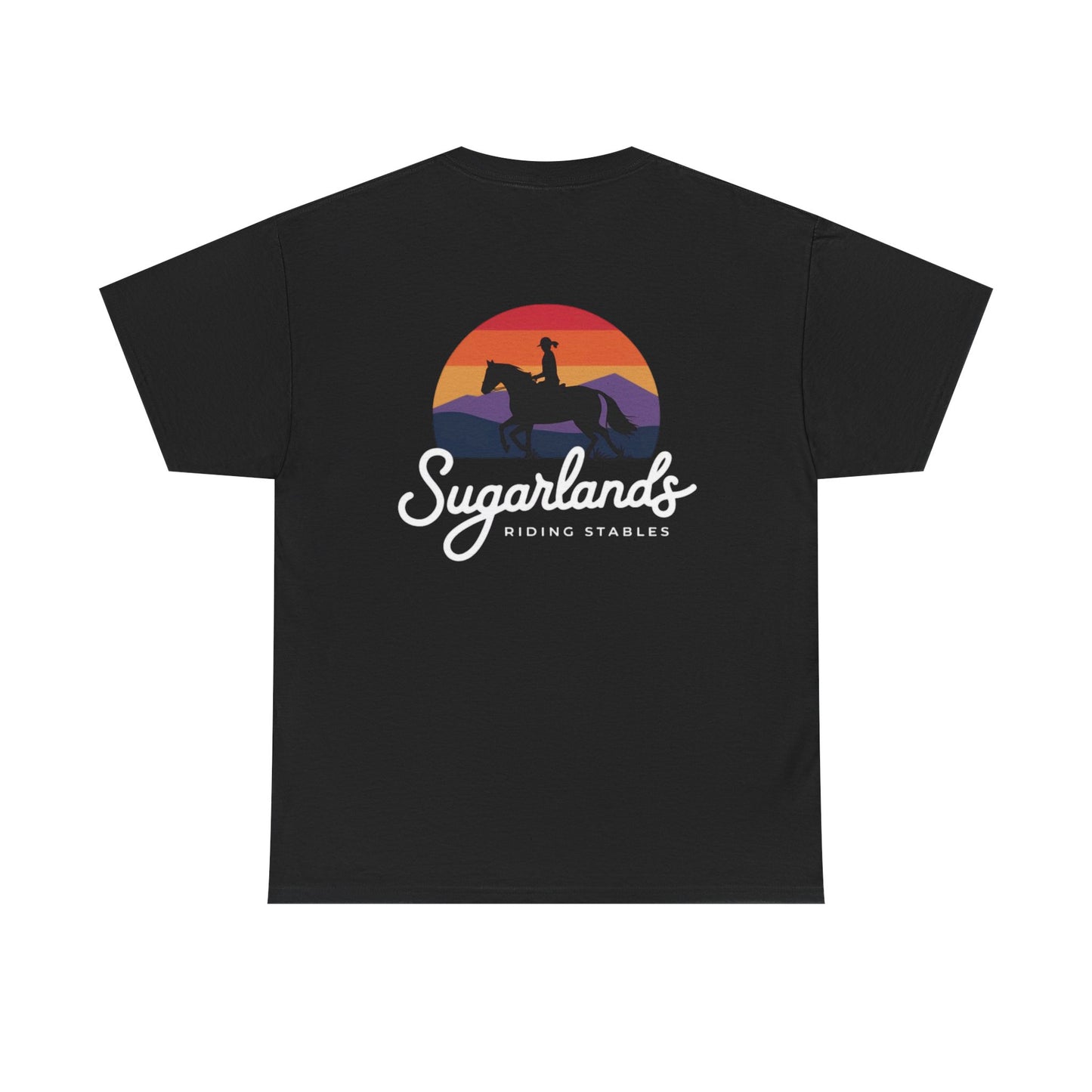 Sugarlands Riding Stables Sunset Rider Unisex Heavy Cotton Tee