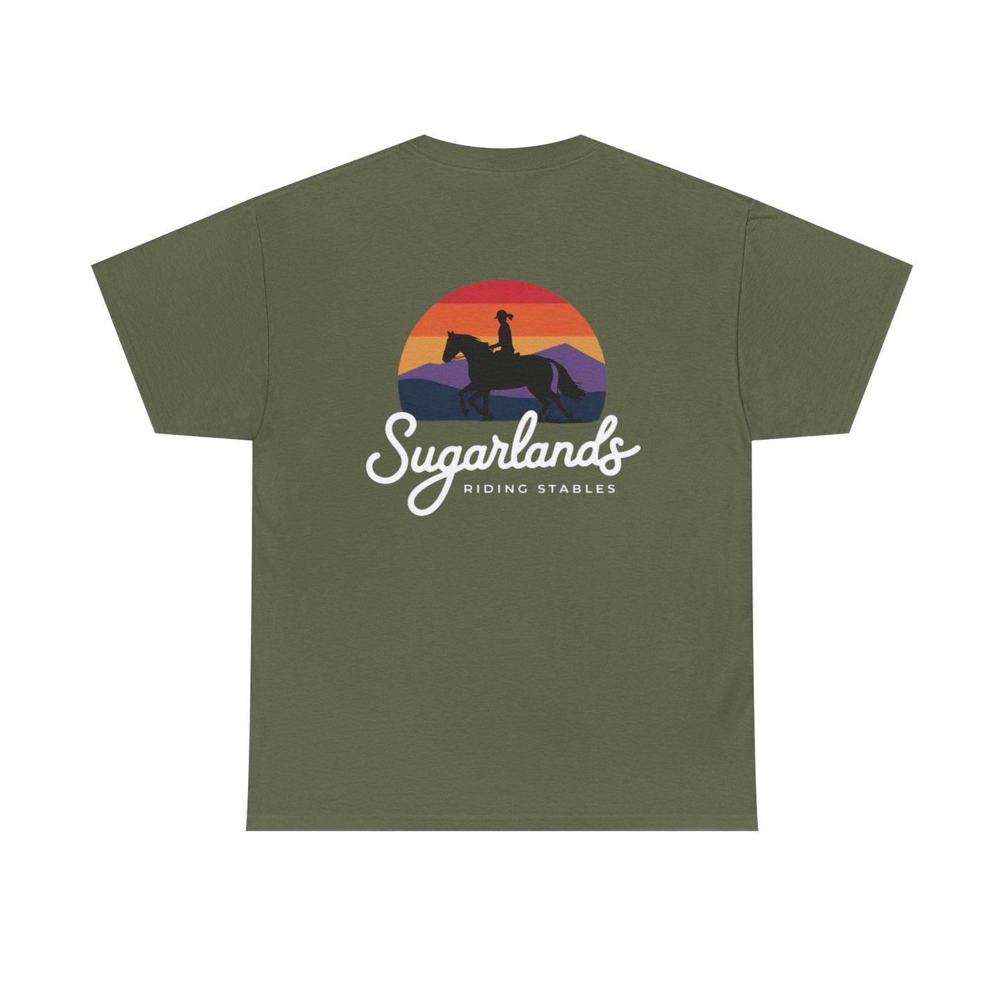 Sugarlands Riding Stables Sunset Rider Unisex Heavy Cotton Tee