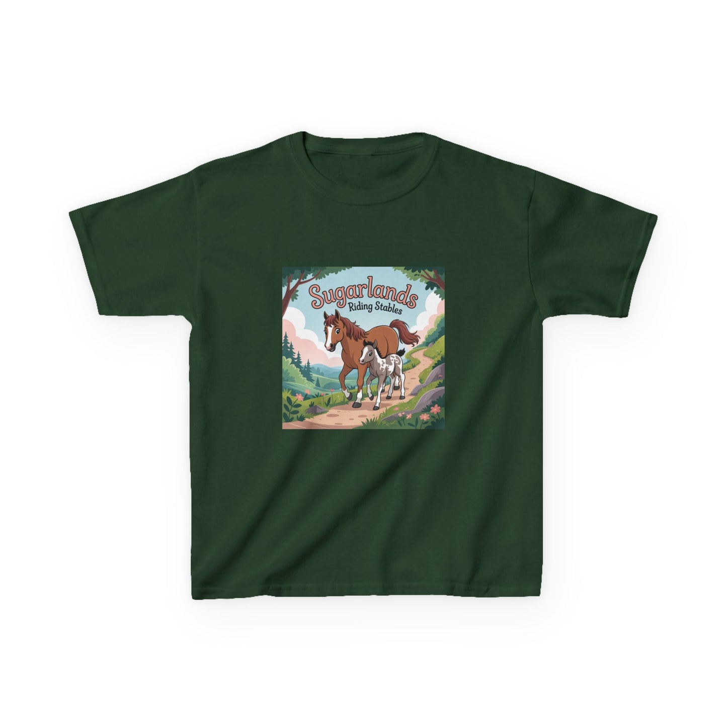 Sugarlands Riding Stables Mama and Baby Horse Kids Heavy Cotton™ Tee