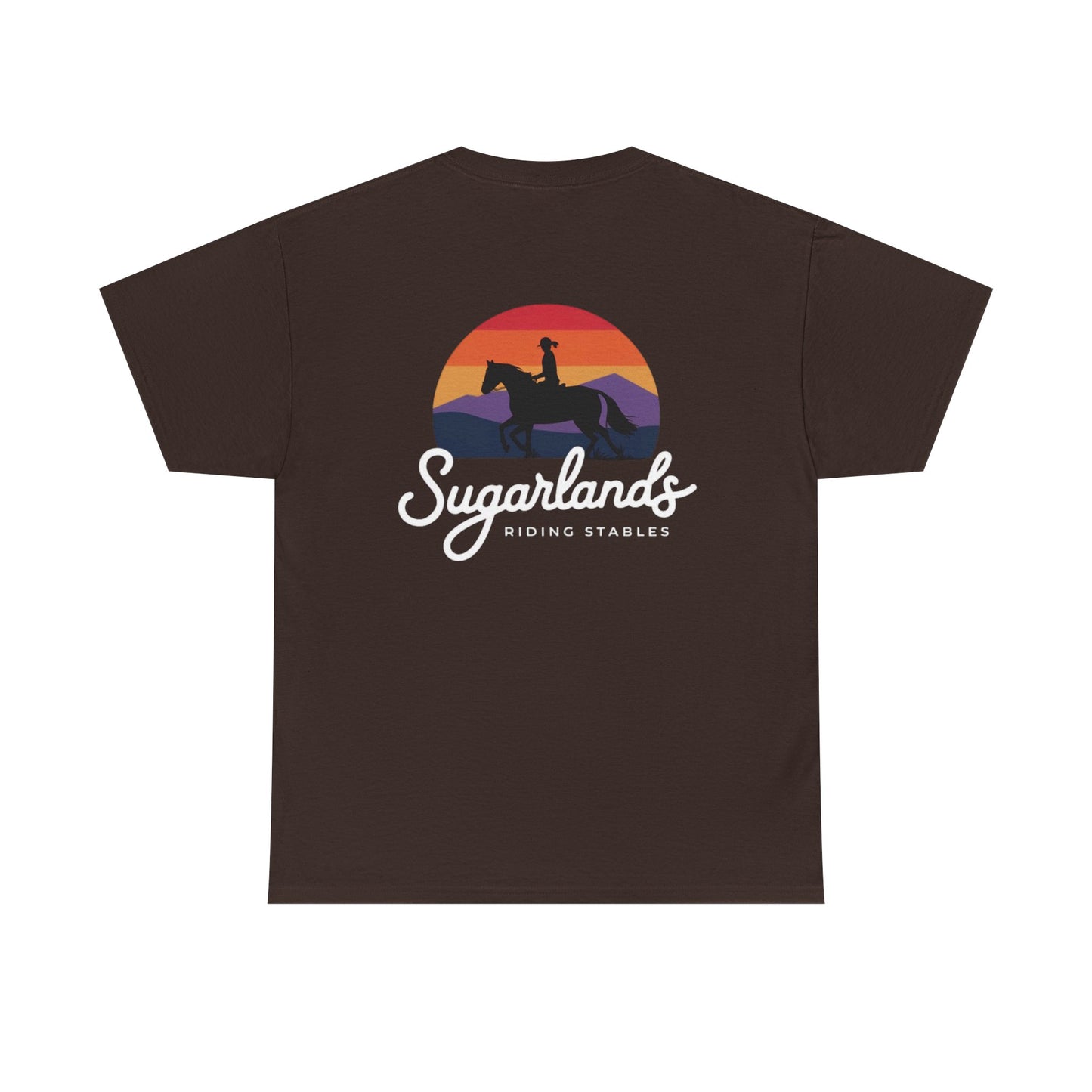 Sugarlands Riding Stables Sunset Rider Unisex Heavy Cotton Tee