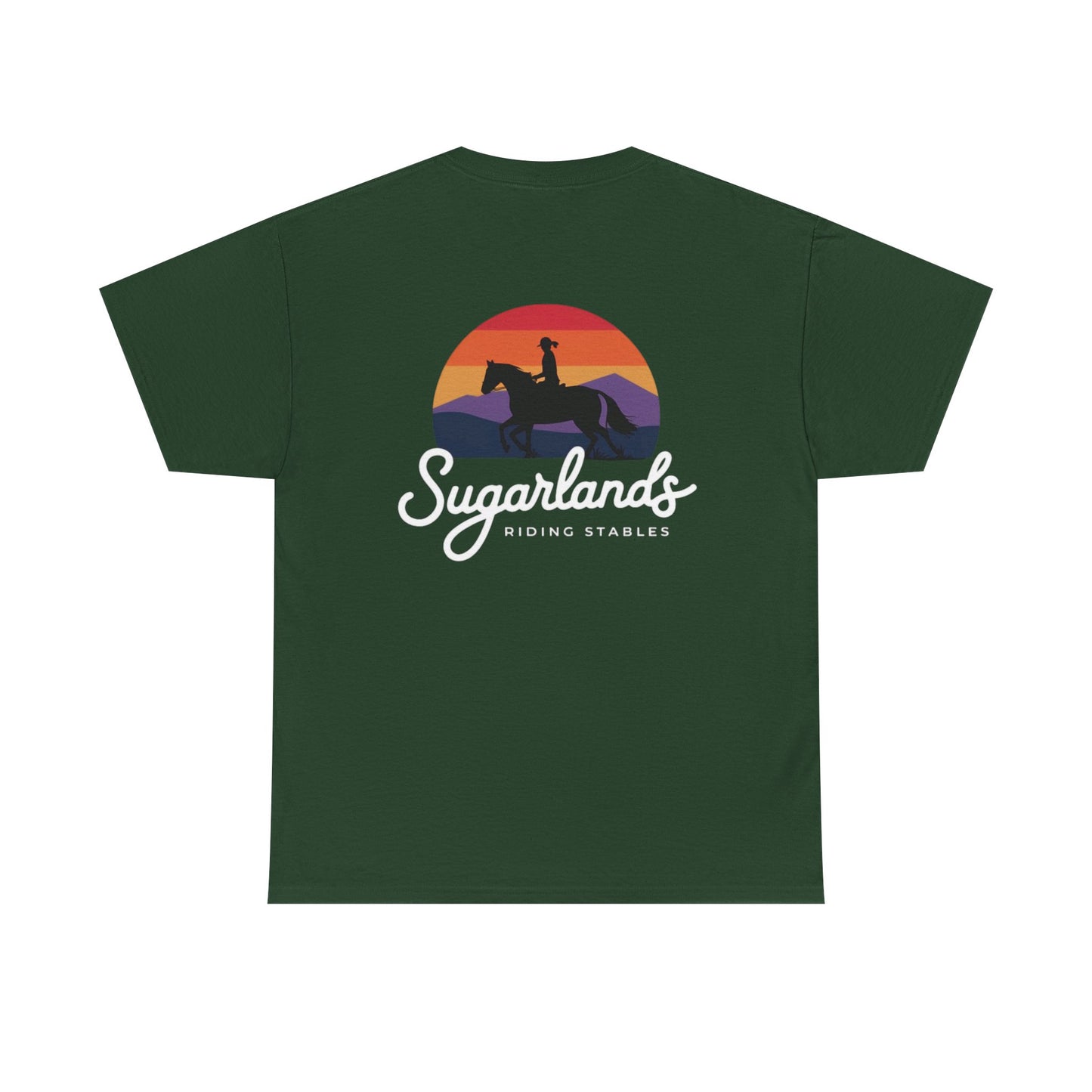 Sugarlands Riding Stables Sunset Rider Unisex Heavy Cotton Tee