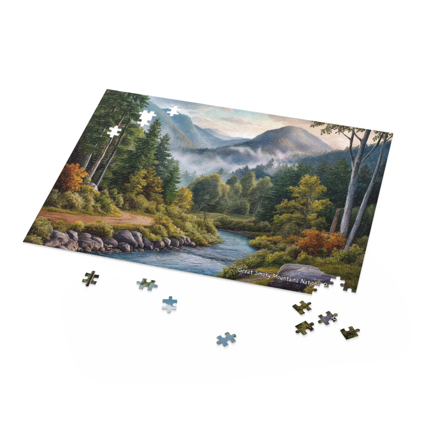 Great Smoky Mountains National Park River Puzzle (120, 252, 500-Piece)