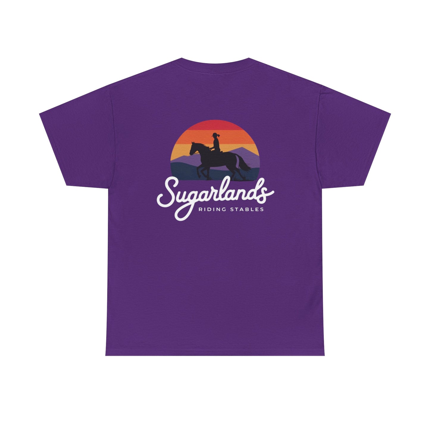 Sugarlands Riding Stables Sunset Rider Unisex Heavy Cotton Tee