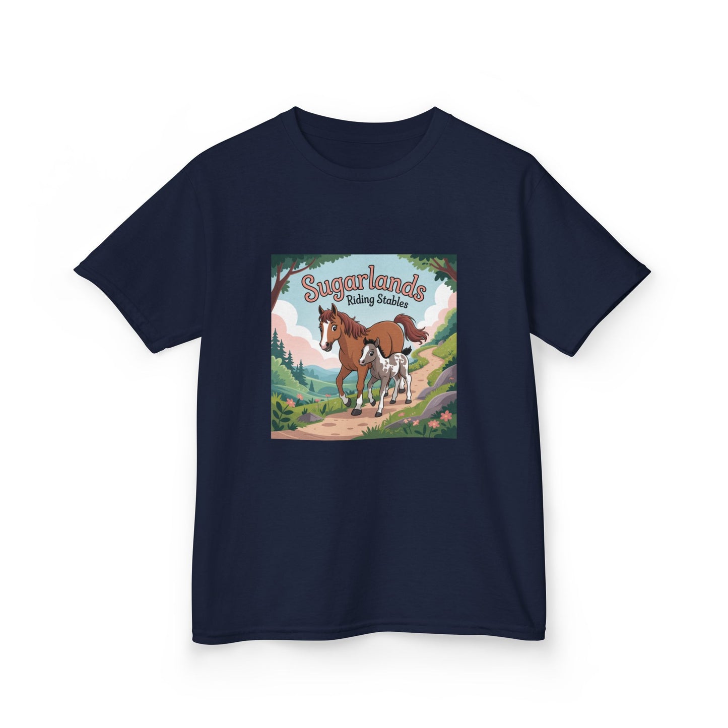 Sugarlands Riding Stables Mama and Baby Horse Kids Heavy Cotton™ Tee