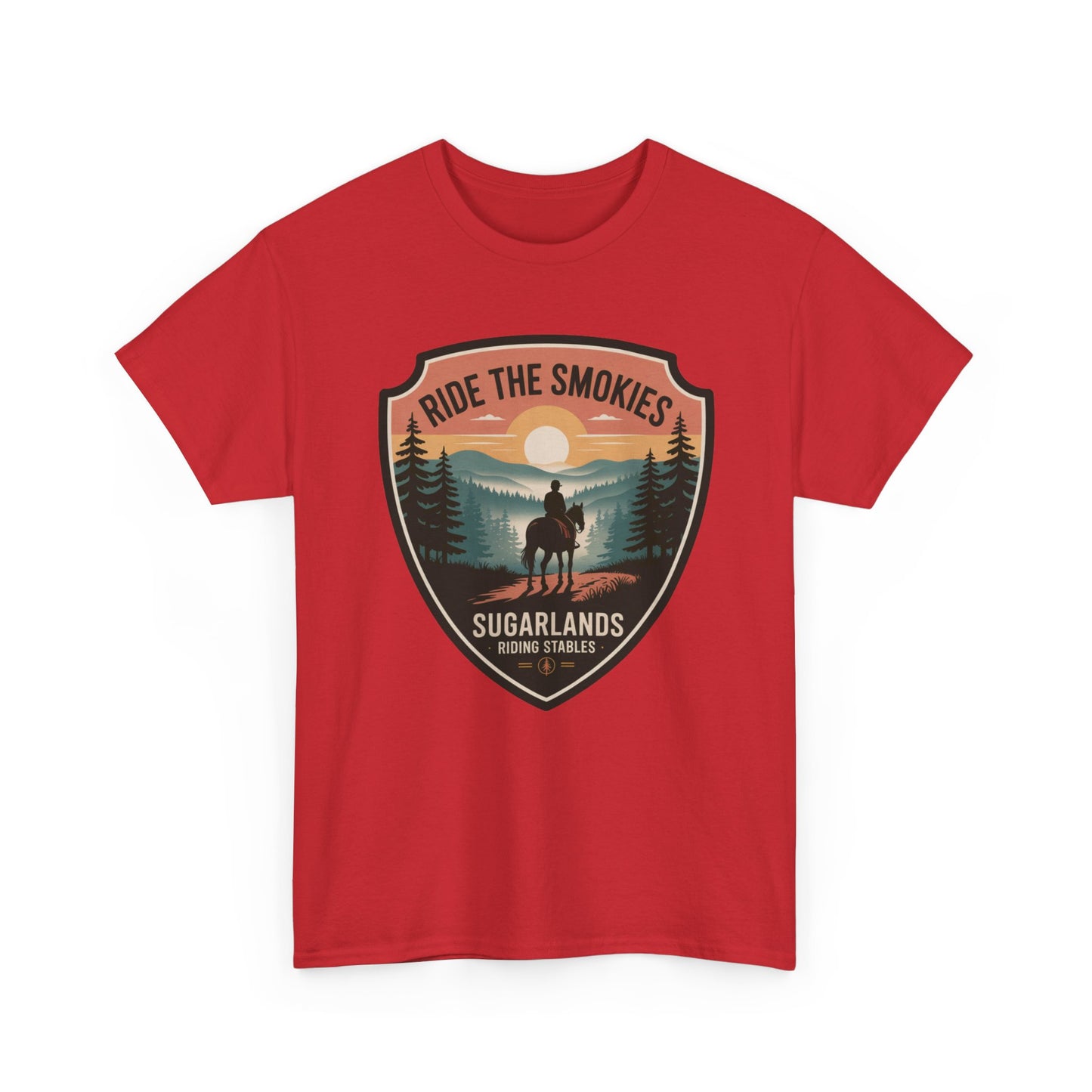Ride The Smokies Sugarlands Riding Stables Shirt – Great Smoky Mountains Horseback Riding Tee