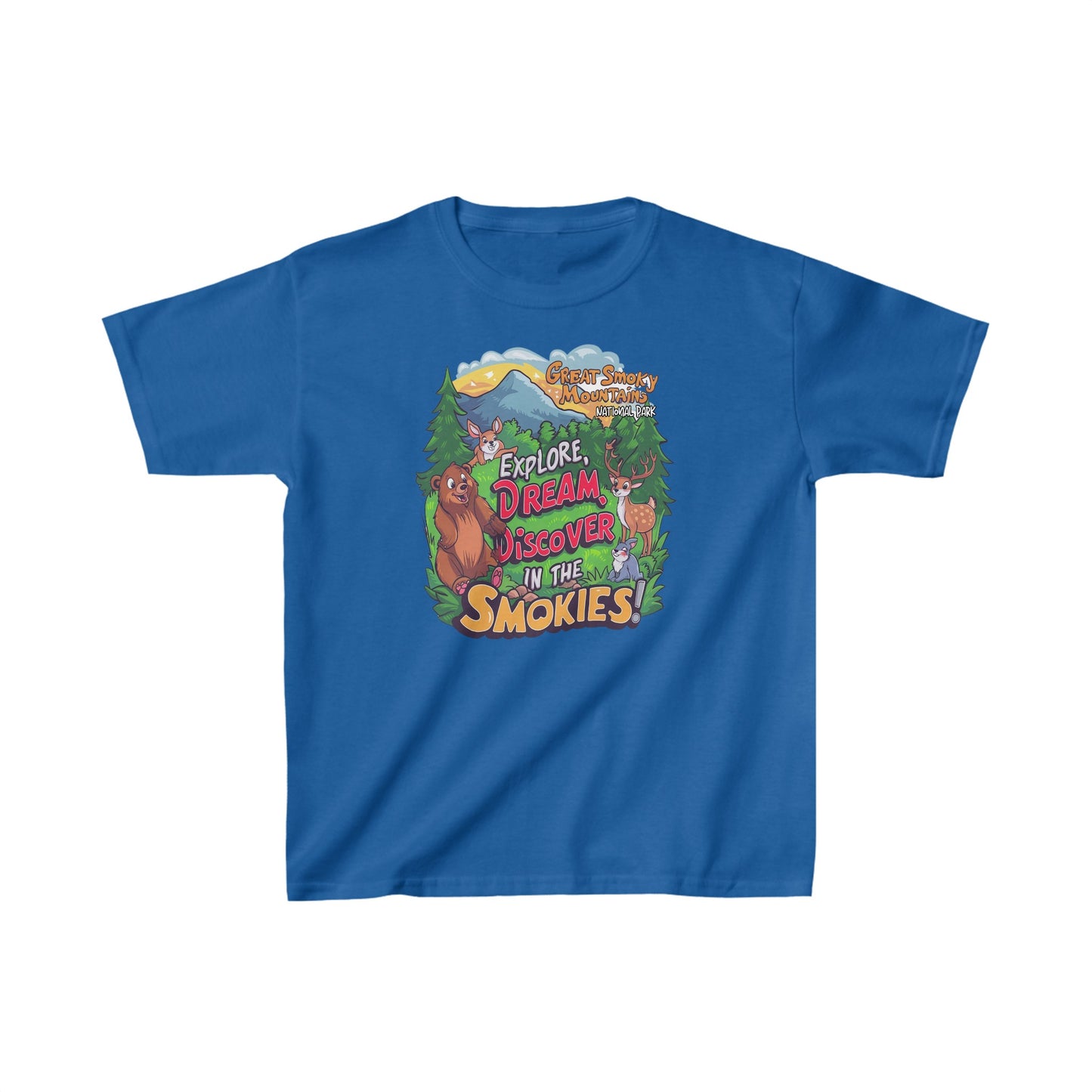 Great Smoky Mountains National Park Explore, Kids Heavy Cotton™ Tee
