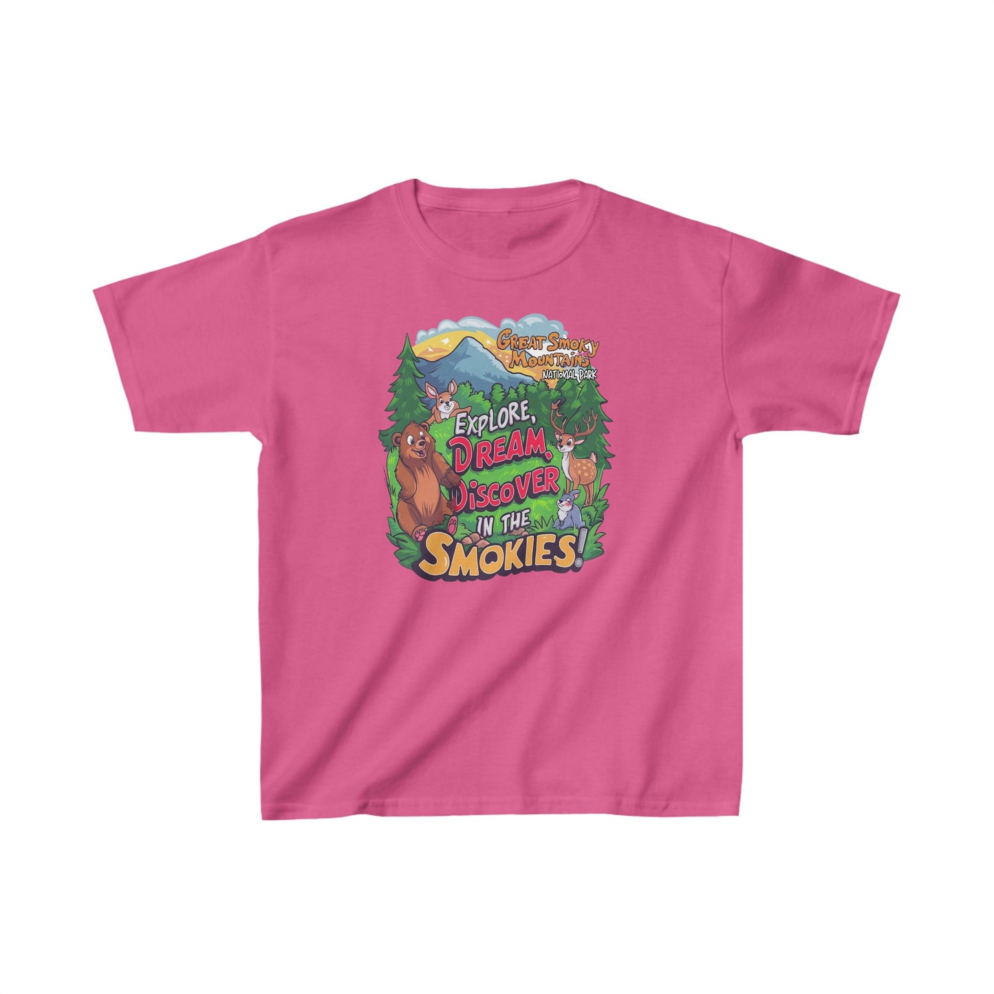 Great Smoky Mountains National Park Explore, Kids Heavy Cotton™ Tee