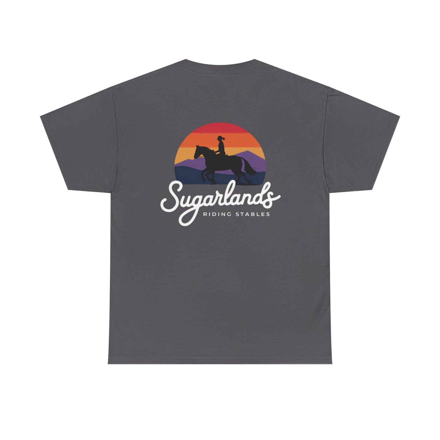 Sugarlands Riding Stables Sunset Rider Unisex Heavy Cotton Tee