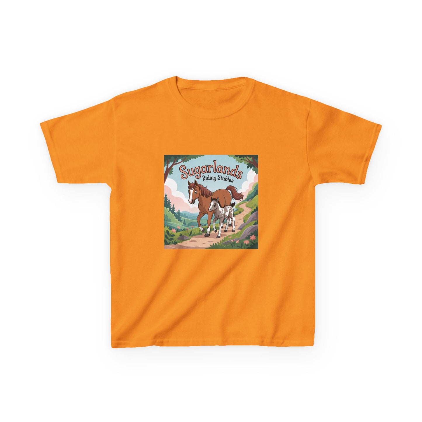 Sugarlands Riding Stables Mama and Baby Horse Kids Heavy Cotton™ Tee