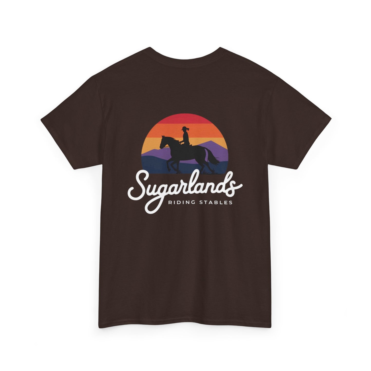 Sugarlands Riding Stables Sunset Rider Unisex Heavy Cotton Tee