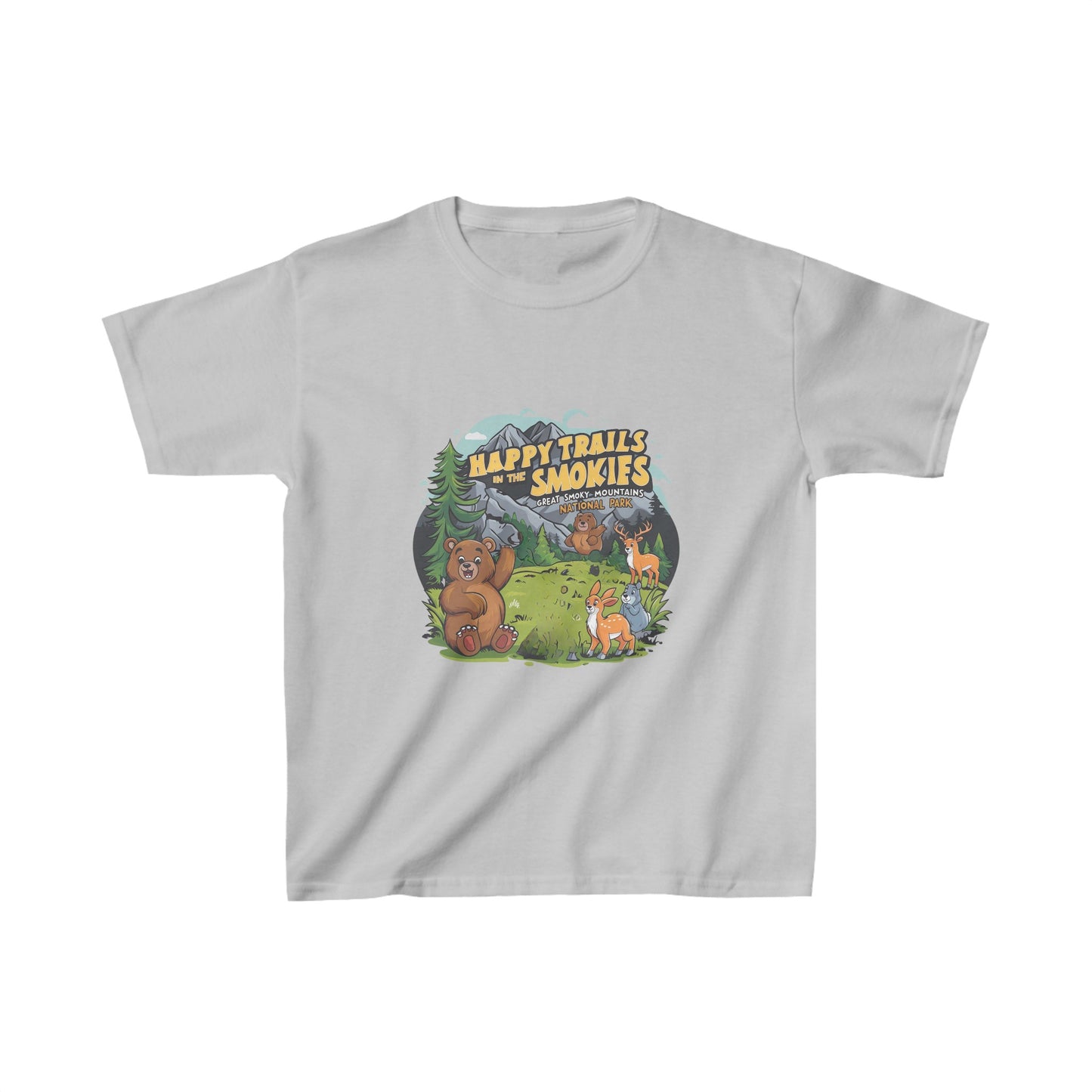 Great Smoky Mountains National Park Happy Trails Kids Heavy Cotton™ Tee