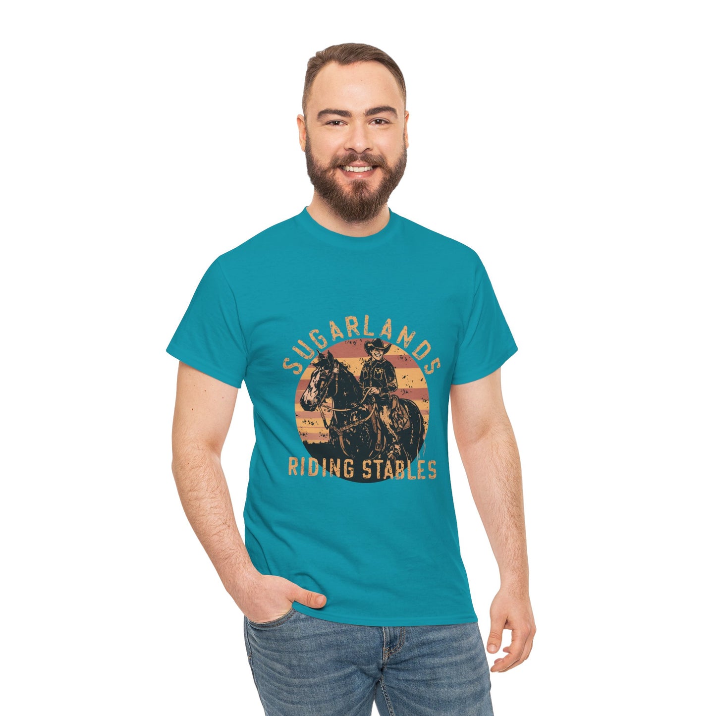 Sugarlands Riding Stables Cowboy Unisex Heavy Cotton Tee