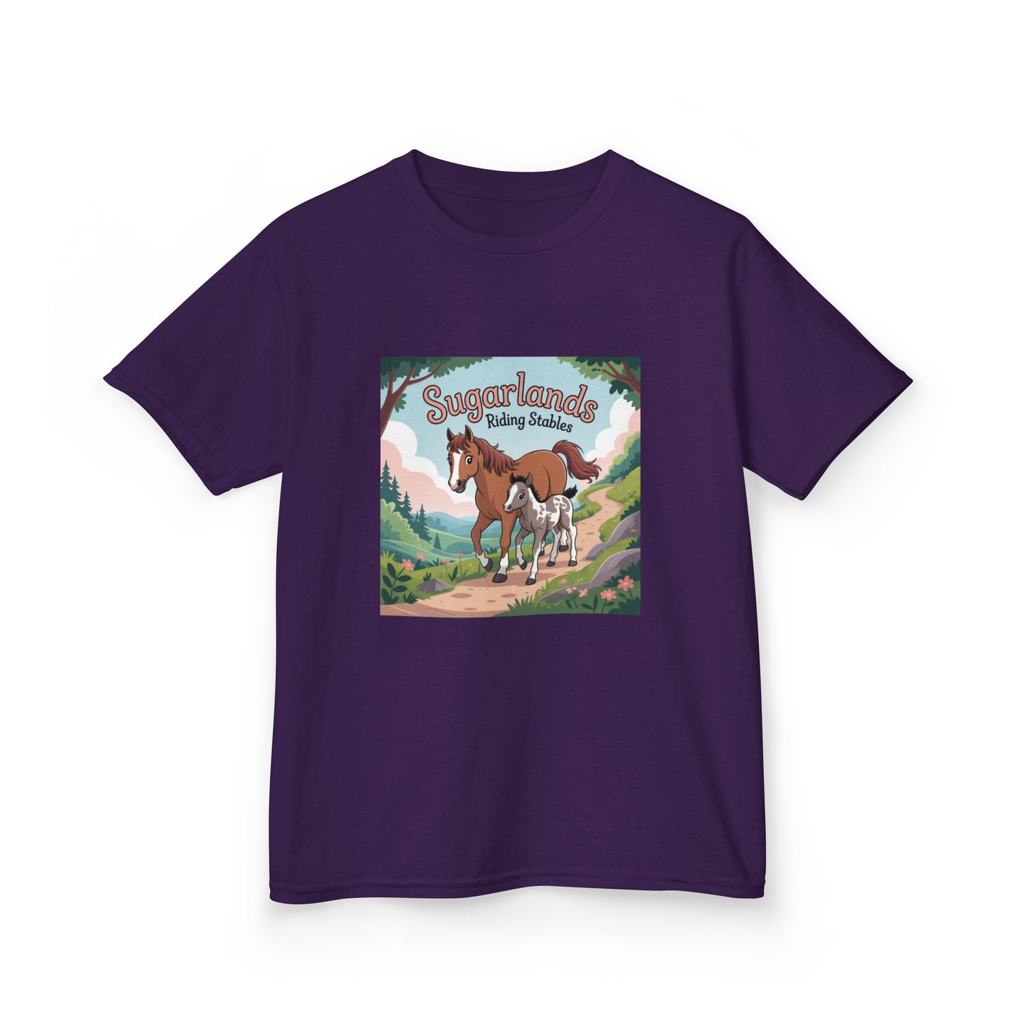 Sugarlands Riding Stables Mama and Baby Horse Kids Heavy Cotton™ Tee