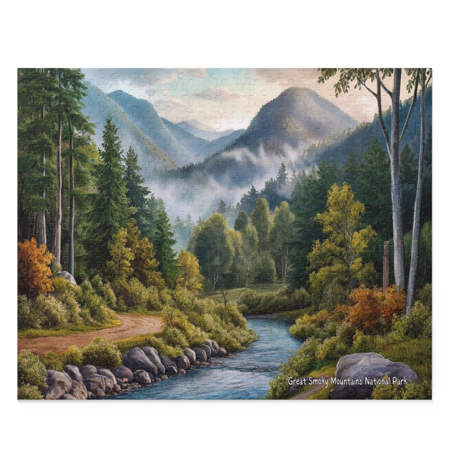 Great Smoky Mountains National Park River Puzzle (120, 252, 500-Piece)