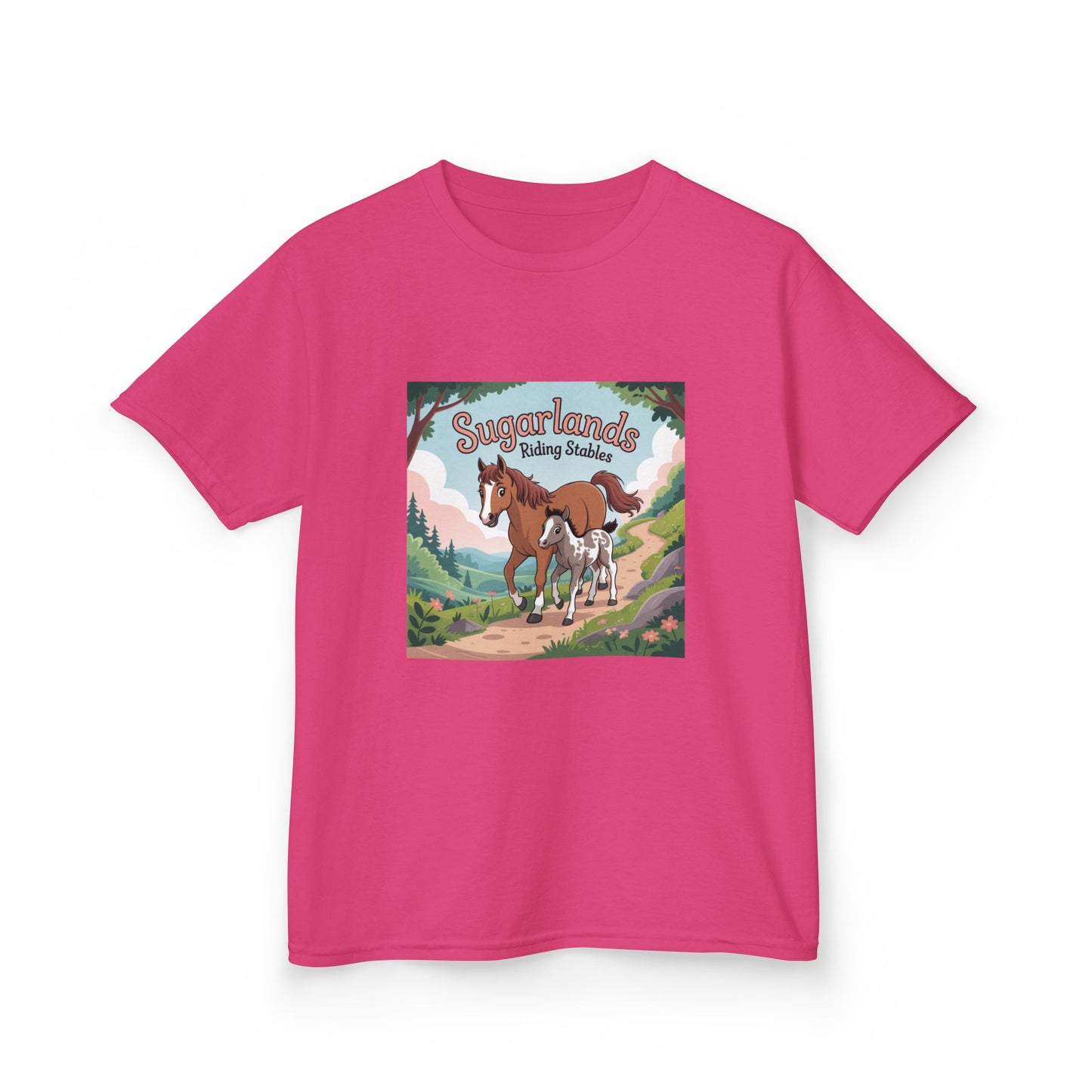 Sugarlands Riding Stables Mama and Baby Horse Kids Heavy Cotton™ Tee